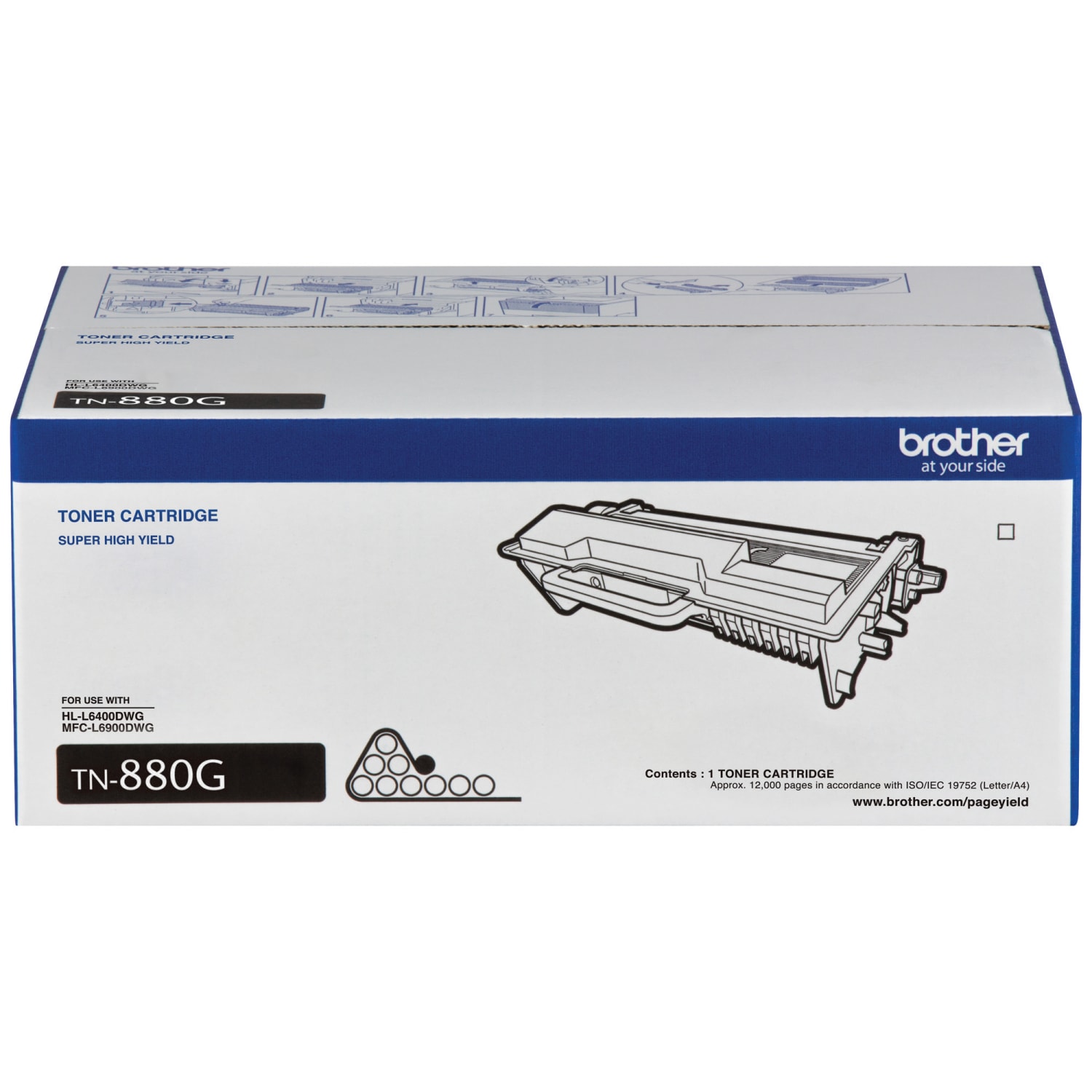 Brother TN-880 Black Extended High-Yield Toner Cartridge, TN-880G - Image 3
