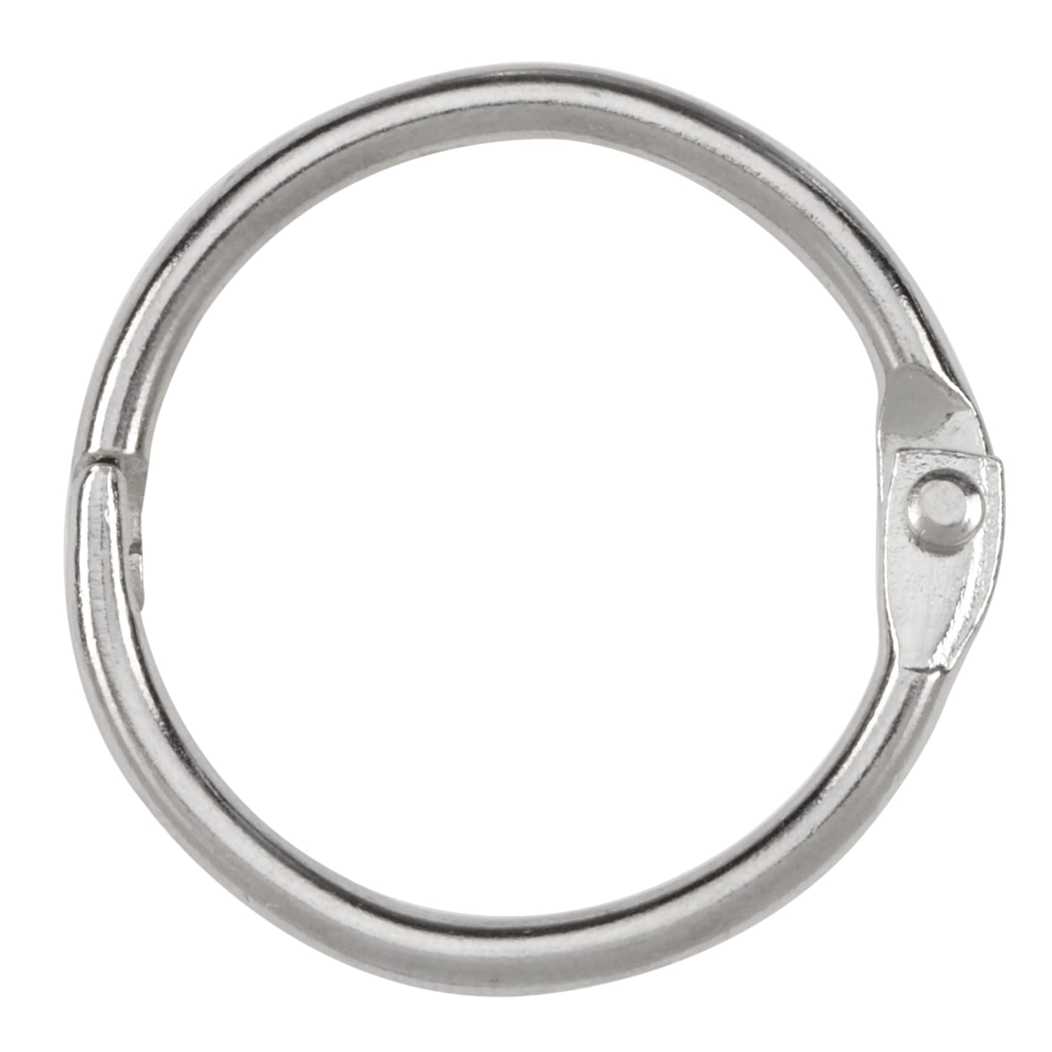 ACCO Loose-Leaf Rings, 1in Diameter, Silver, Box Of 100