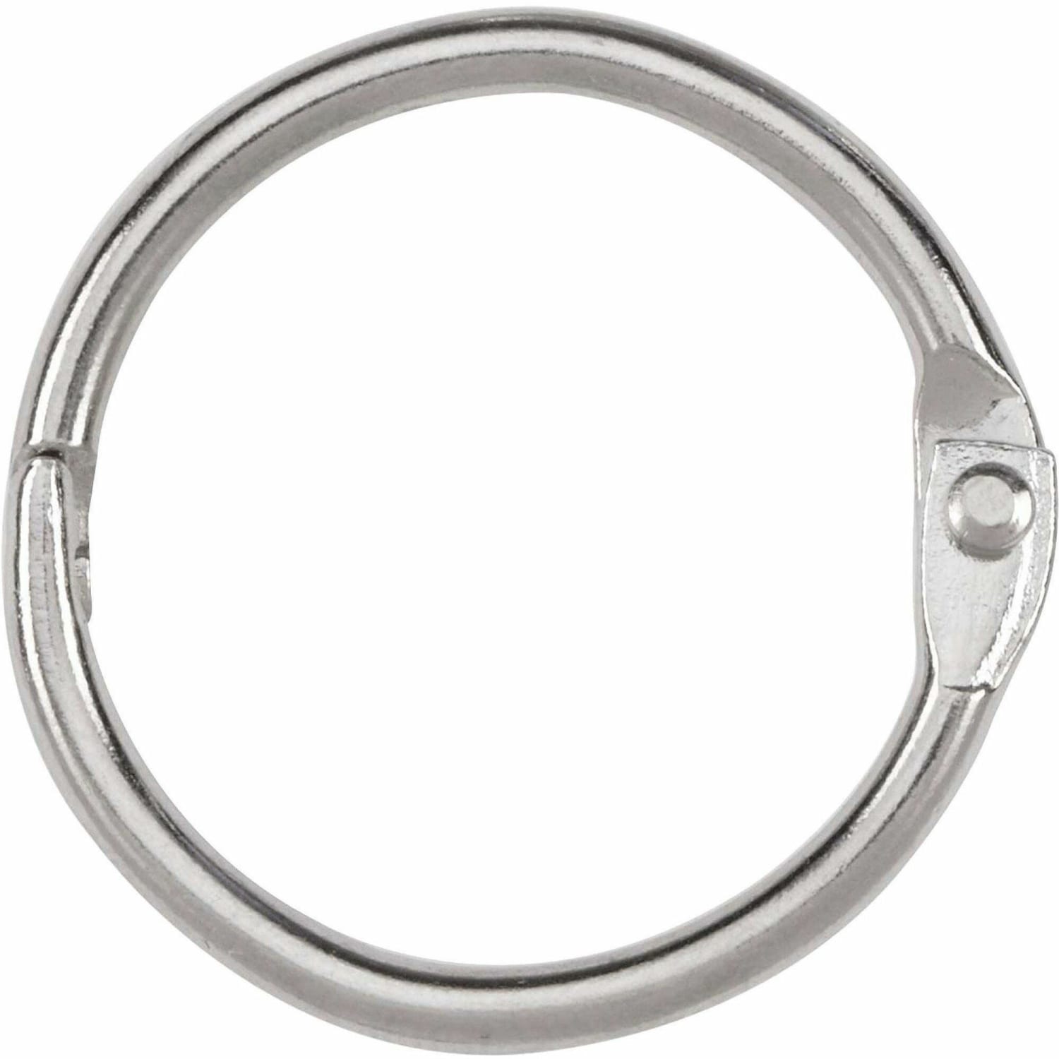 ACCO Loose-Leaf Rings, 1in Diameter, Silver, Box Of 100 - Image 3