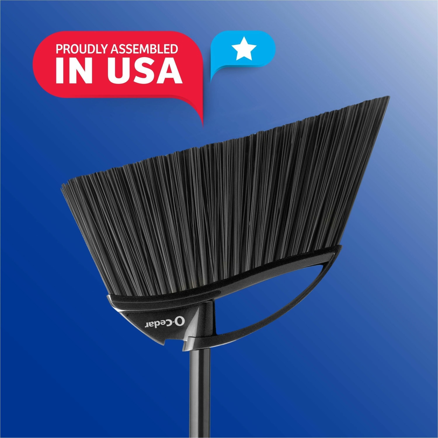 O-Cedar PowerCorner Outdoor Broom - Black, Gray - 1 Each - Image 4