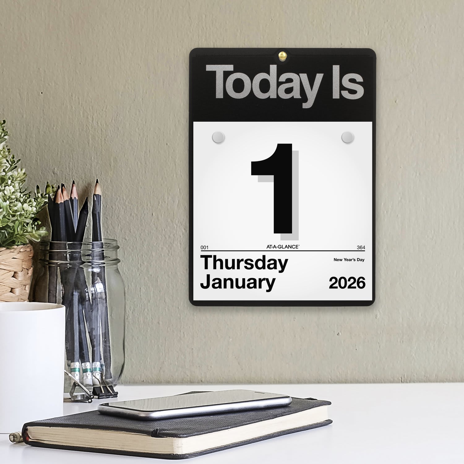 AT-A-GLANCE 2026 Today Is" Daily Wall Calendar Refill, Small, 6in x 6in - Image 3