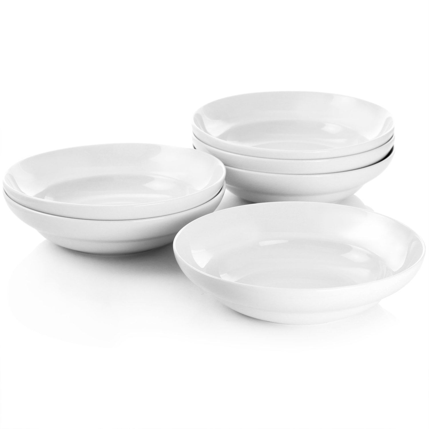 Martha Stewart 6-Piece Pasta Bowl Set, 9in, White - Image 3
