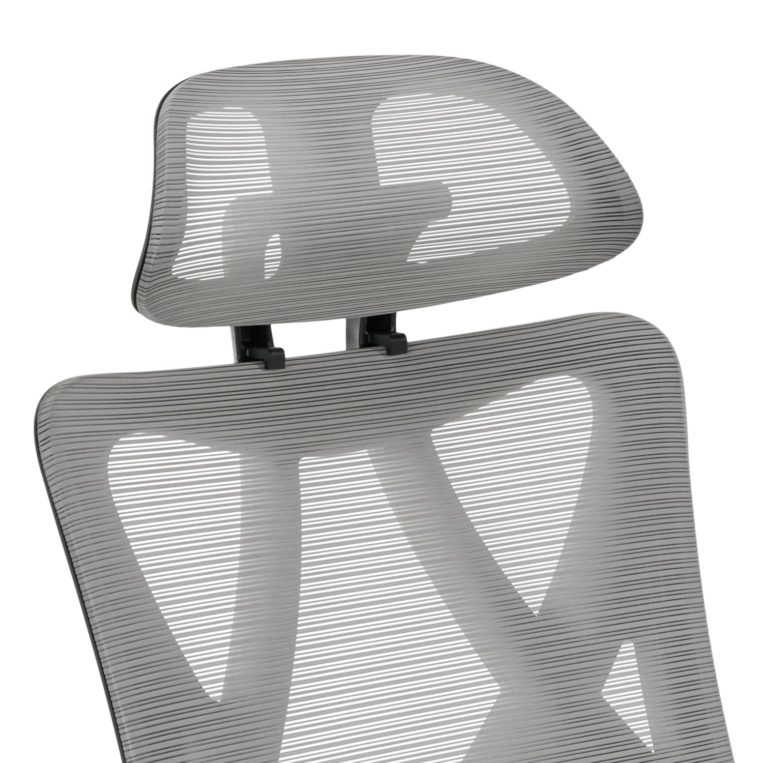 Serta SitTrue Ridgefield Ergonomic Mesh/Vegan Leather High-Back Task Office Chair, Gray/Black - Image 8
