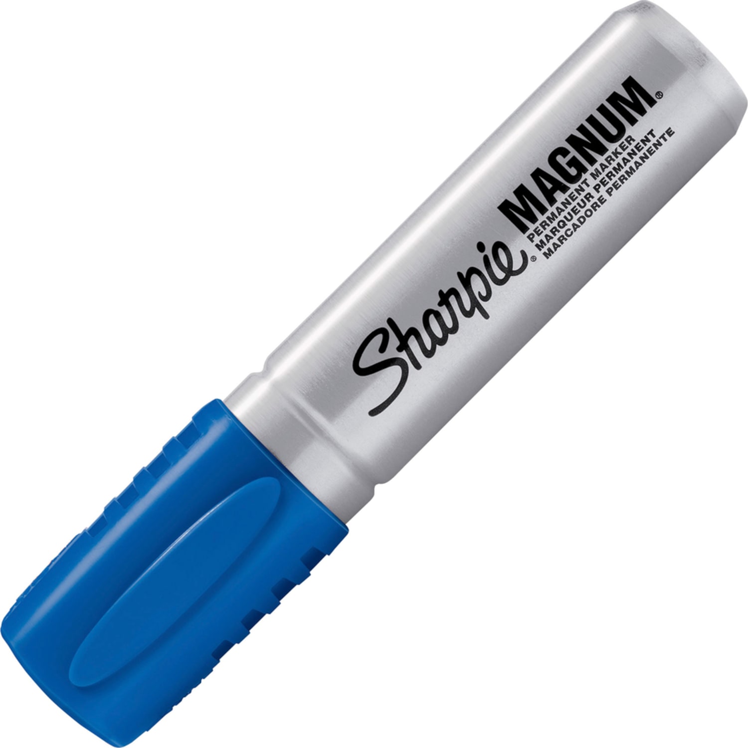 Sharpie Magnum Permanent Marker - Jumbo Marker Point - 15.875 mm Marker Point Size - Chisel Marker Point Style - Blue - Plastic Barrel - Felt Tip - 12 / Box - Image 3