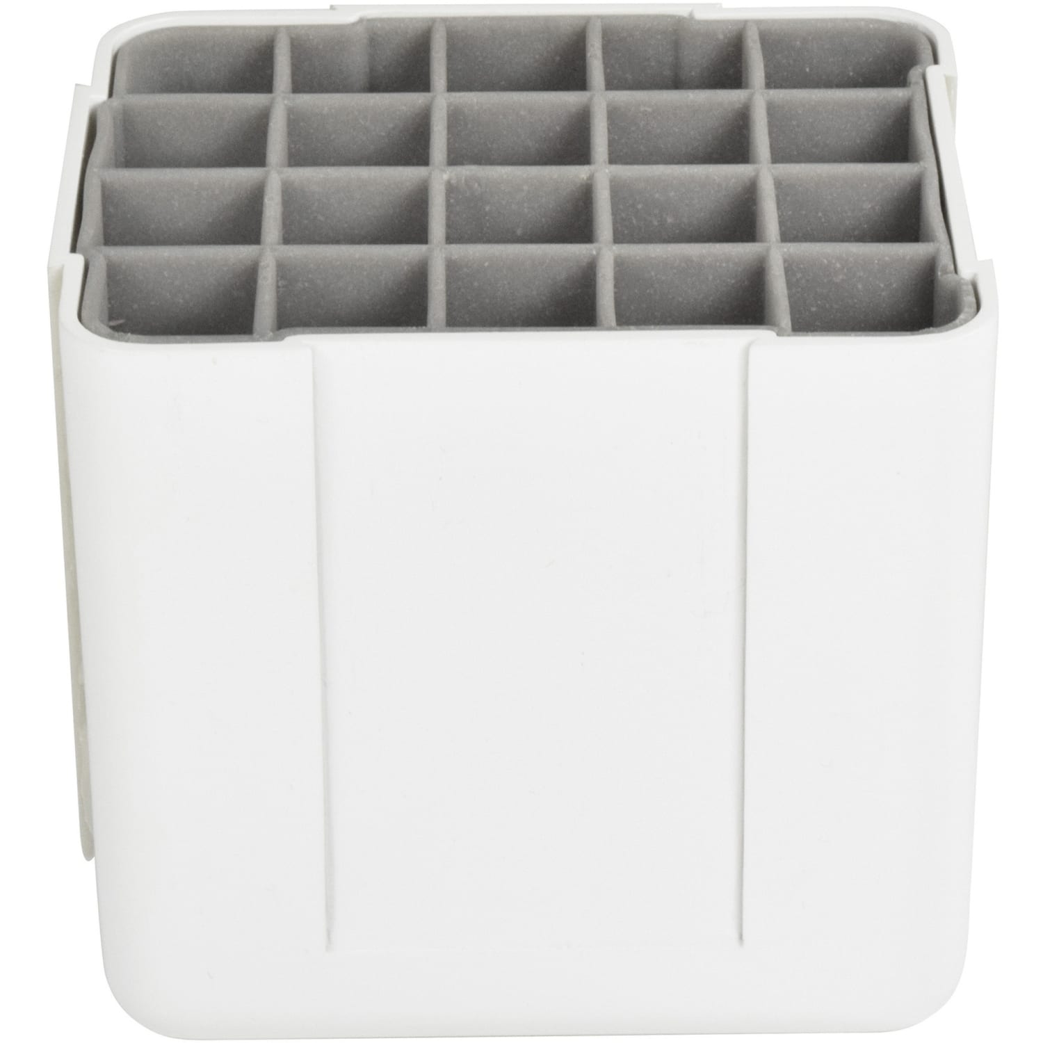 Deflecto Interlocking Marker Organizer - 4.30inx4.40inx 3.40in Depth - Desktop - Portable, Stackable - White - Acrylonitrile Butadiene Styrene (ABS) - Image 3