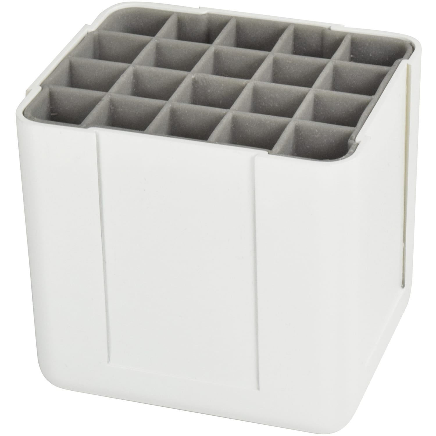 Deflecto Interlocking Marker Organizer - 4.30inx4.40inx 3.40in Depth - Desktop - Portable, Stackable - White - Acrylonitrile Butadiene Styrene (ABS) - Image 5