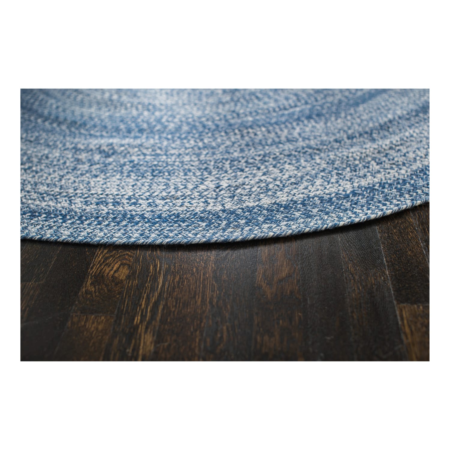 Anji Mountain Epona Braided Round Rug, 4ft, Blue - Image 6