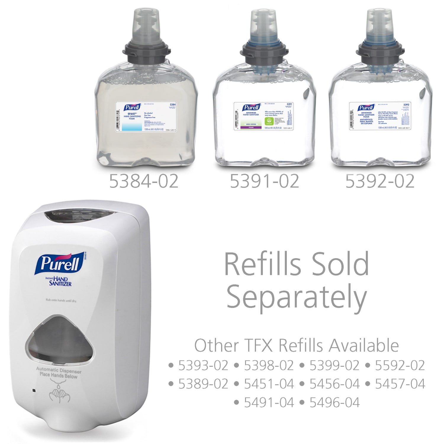 Purell TFX Touch-Free Dispenser, White - Image 3