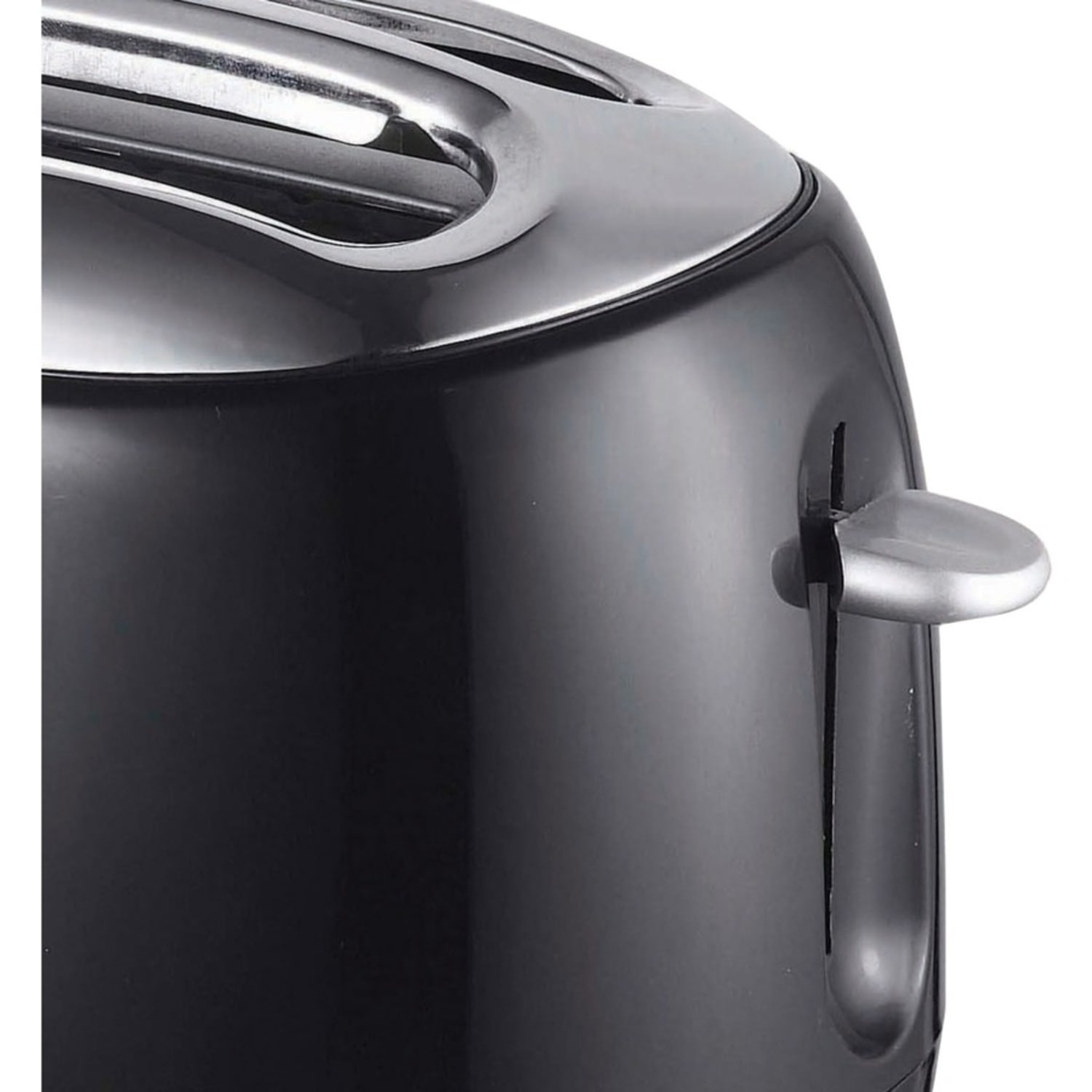 Brentwood TS-270BK Cool Touch 2-Slice Extra Wide Slot Retro Toaster, Black - 700 W - Toast, Bagel, Bread, Waffle, Browning, Reheat, Defrost - Image 3