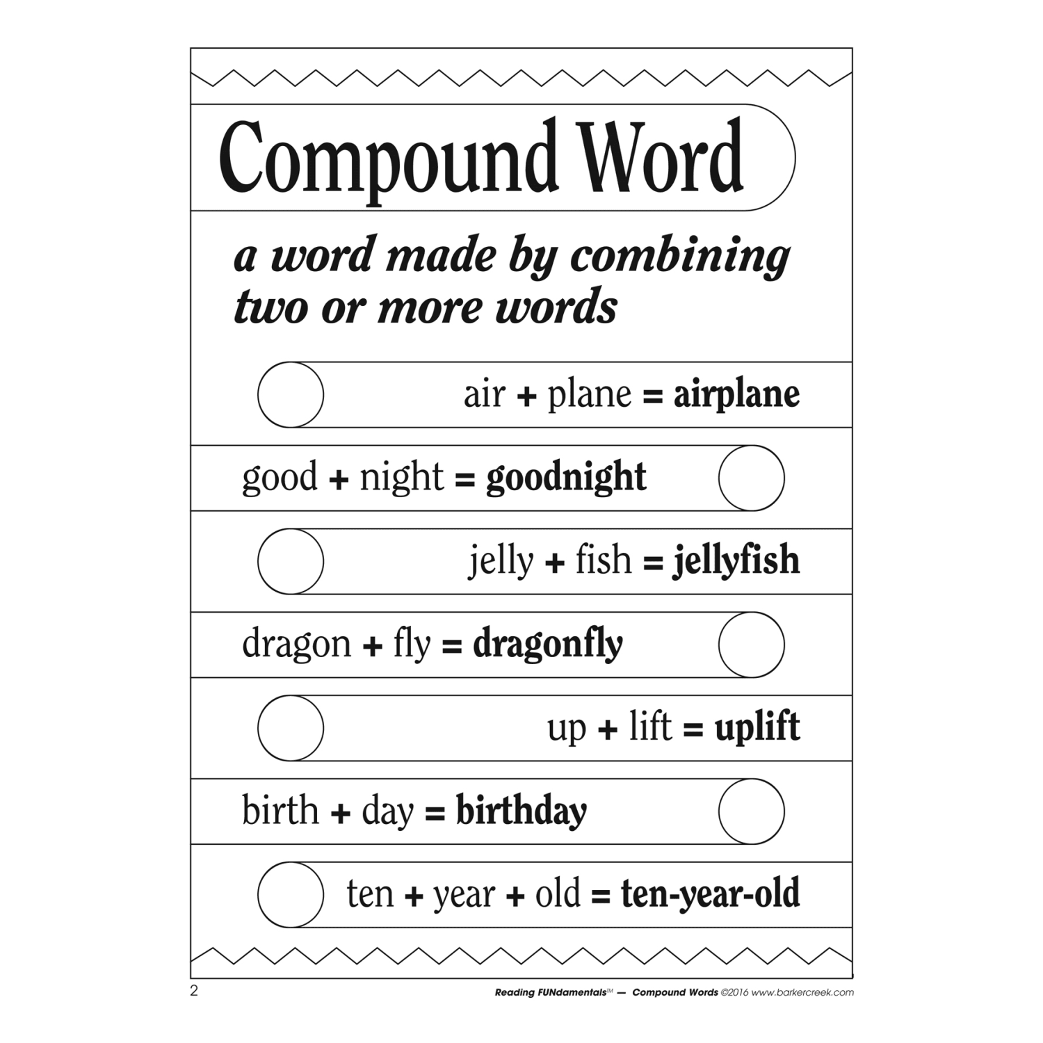 Barker Creek Grammar Activity Book, Compound Words, Grades 1 To College - Image 3
