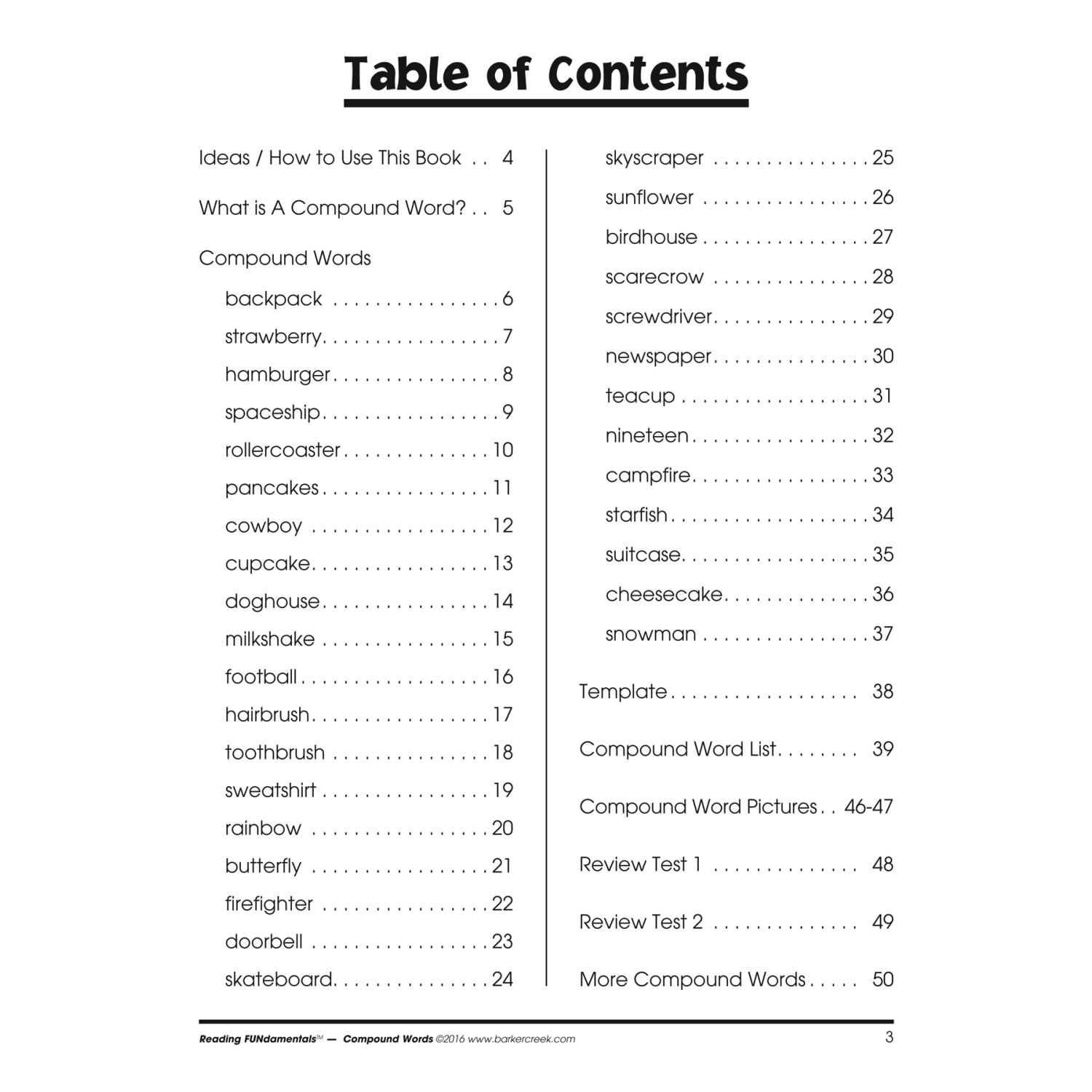 Barker Creek Grammar Activity Book, Compound Words, Grades 1 To College - Image 4