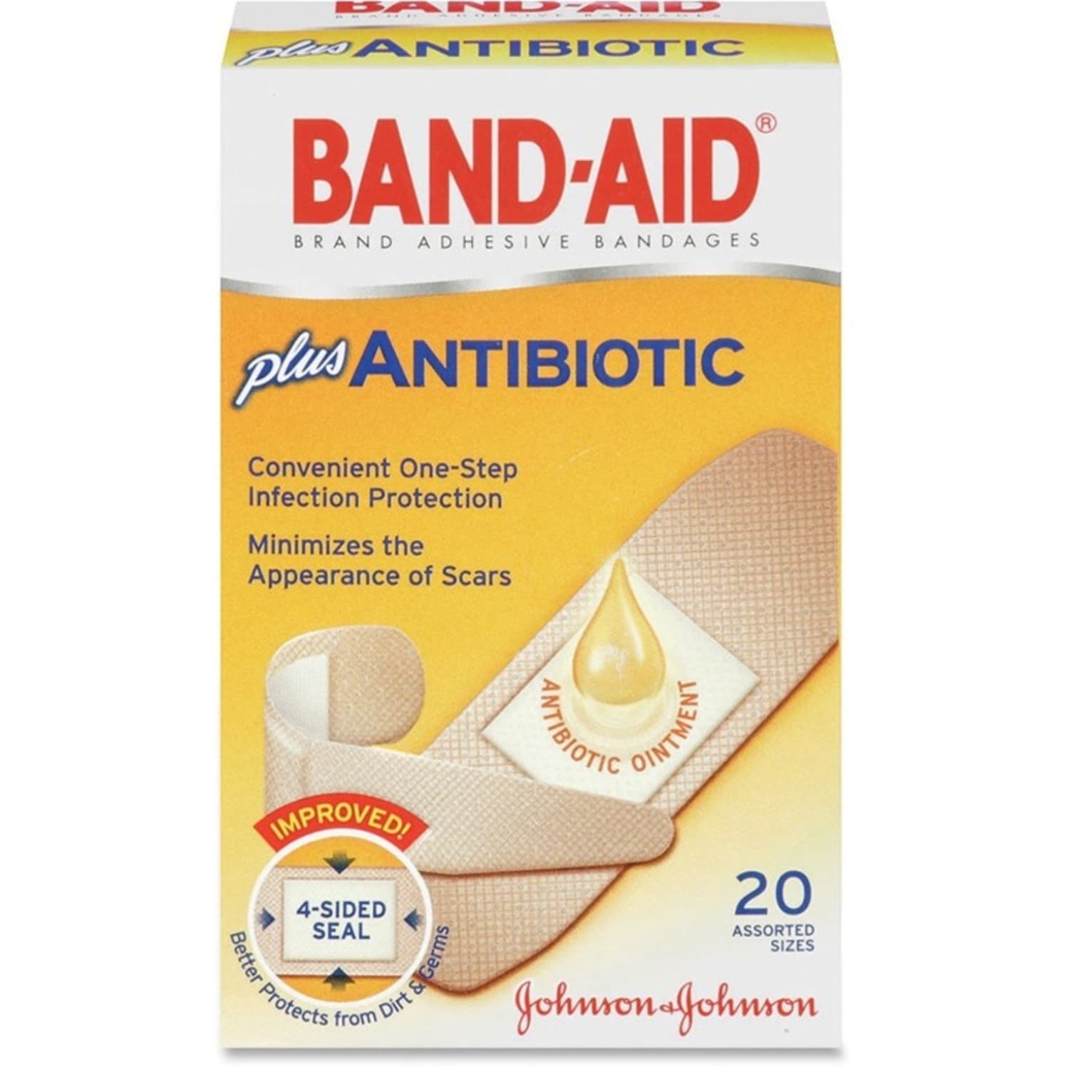 Band-Aid Brand Antibiotic Bandages, Assorted Sizes, Box Of 20 - Image 3