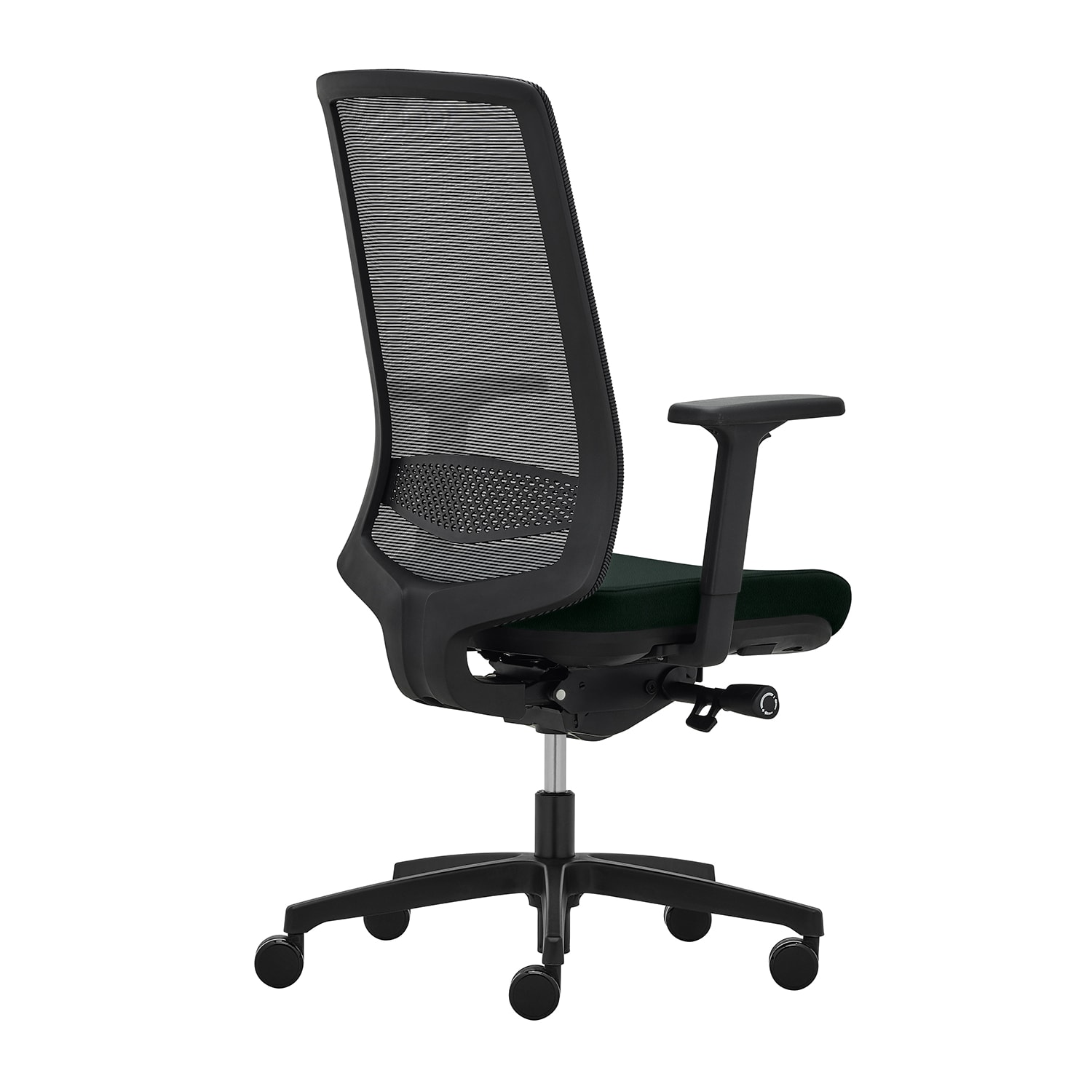 WorkPro Expanse Ergonomic Antimicrobial Vinyl/Mesh High-Back Executive Office Chair, Black - Image 5