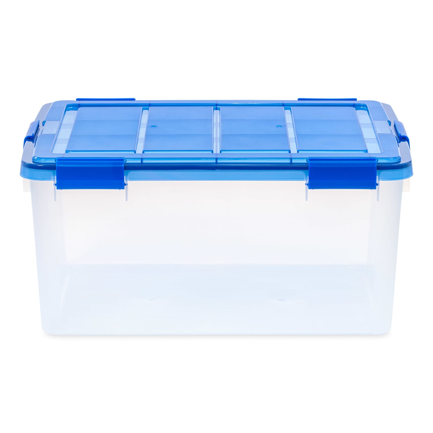 Iris Ultimate Weatherpro Storage Boxes, 23-5/8inL x 20-1/16inW x 16-3/16inH, 60 Qt, Clear, Set Of 4 Boxes - Image 3