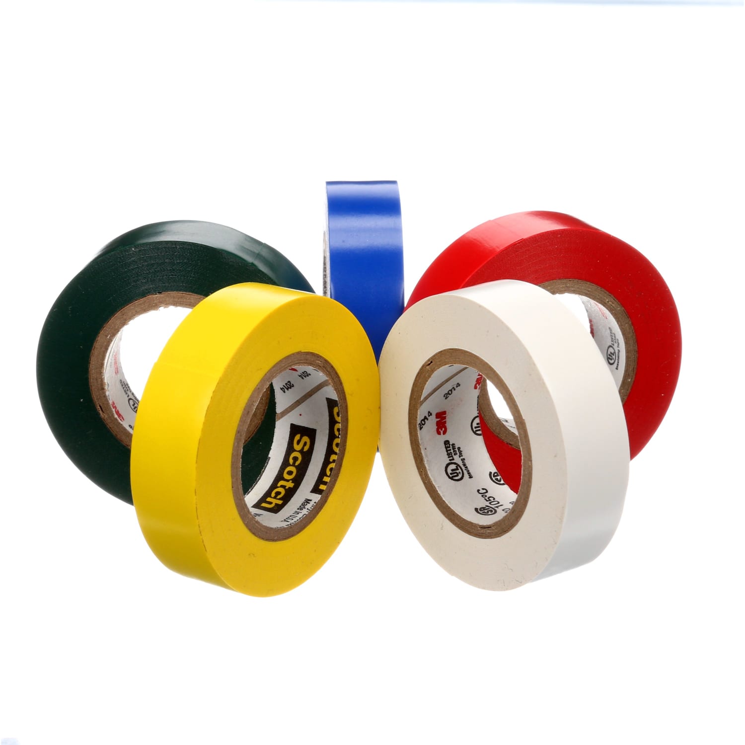 Scotch Professional Grade Quality Electrical Tape, 5 Tape Rolls, 0.5 in x 6.67 ft, 1in Core - Image 5