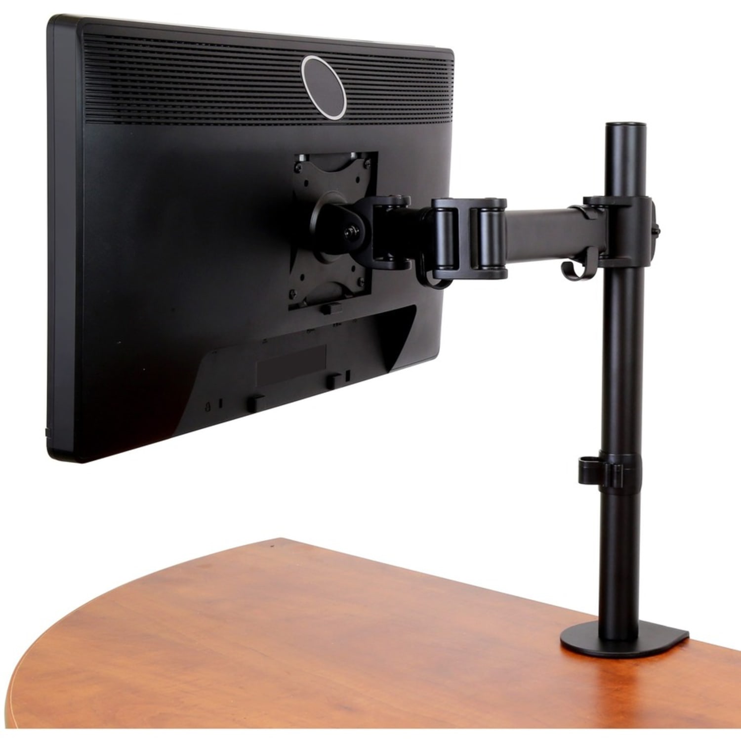 StarTech.com Desk Mount Monitor Arm 34 inch VESA Displays - Articulating Single Monitor Pole Mount - Height Adjustable Arm - Clamp/Grommet - Image 4