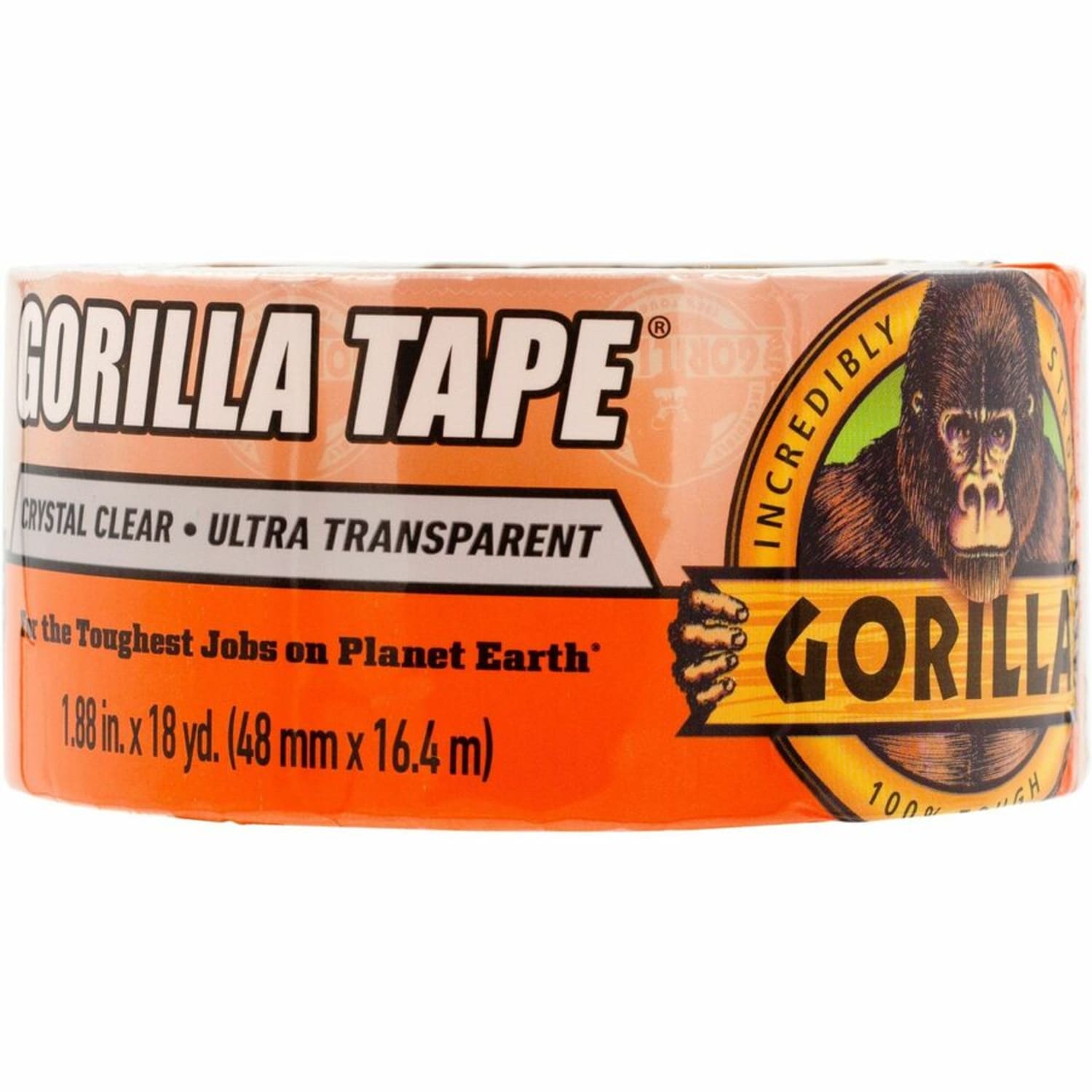 Gorilla Crystal Clear Tape - 18 yd Length x 1.88in Width - Clear - 1 Each - Image 3