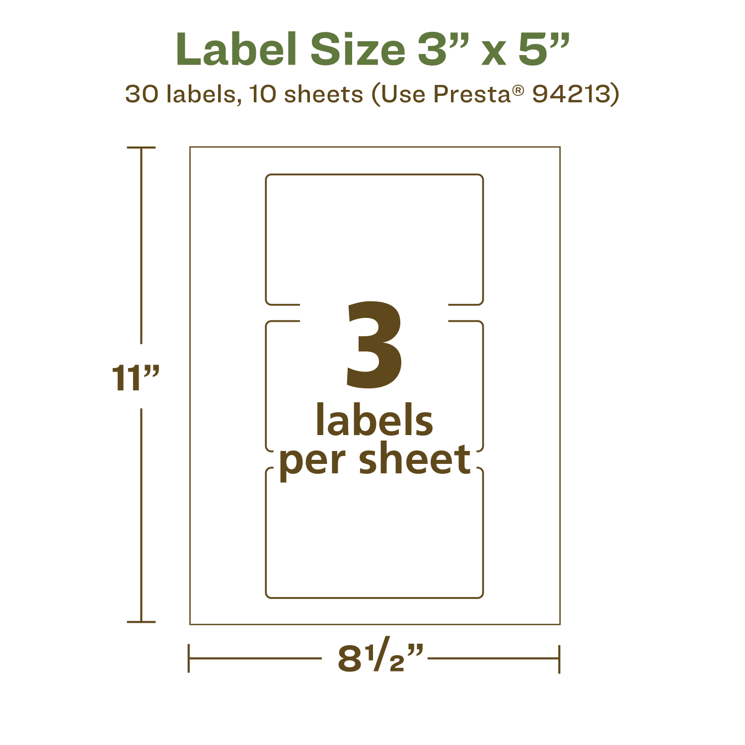 Avery Recycled Paper Labels, 94213-EWMP10, Rectangle, 3in x 5in, White, Pack Of 30 - Image 6