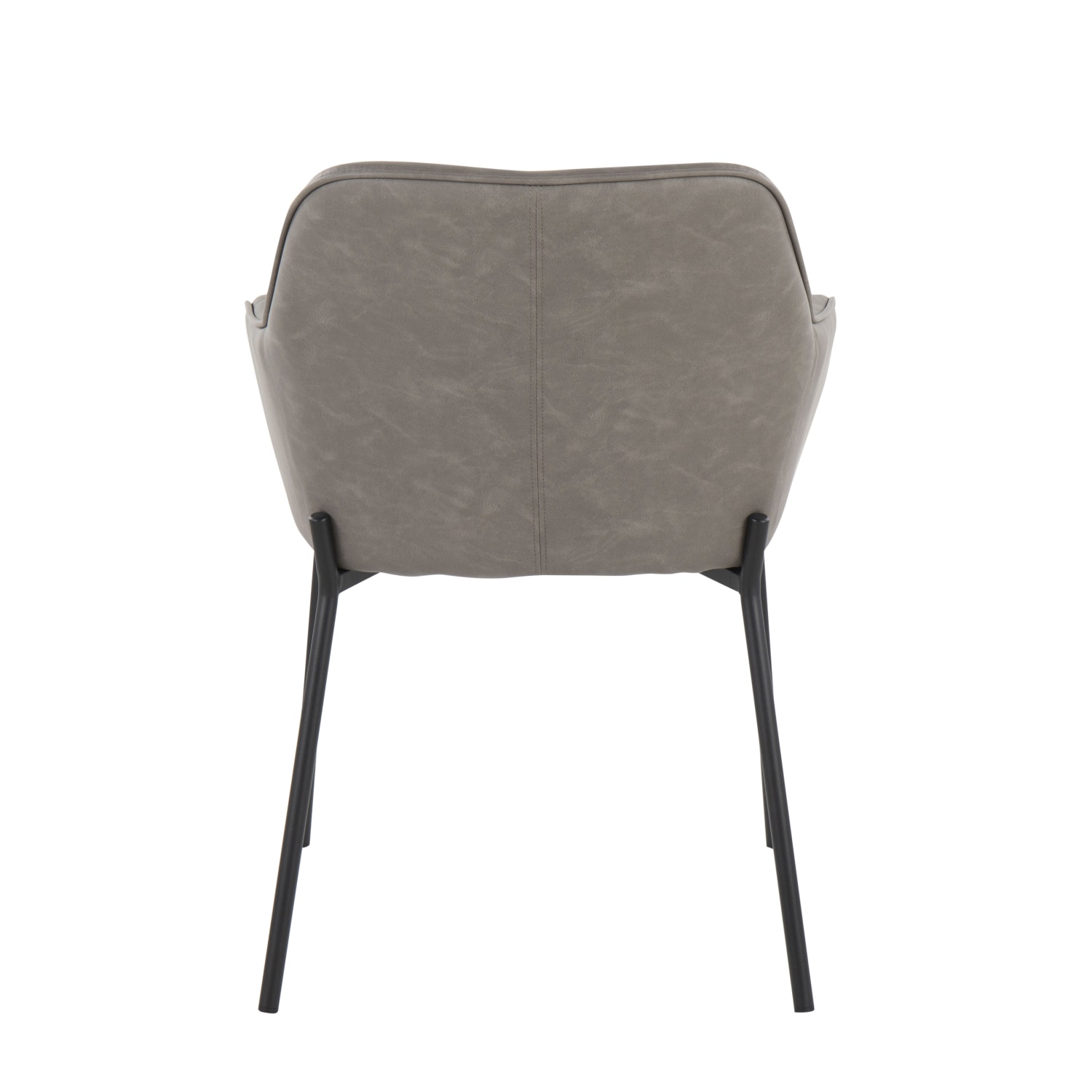 LumiSource Daniella Contemporary Dining Chairs, Gray/Black, Set Of 2 Chairs - Image 6