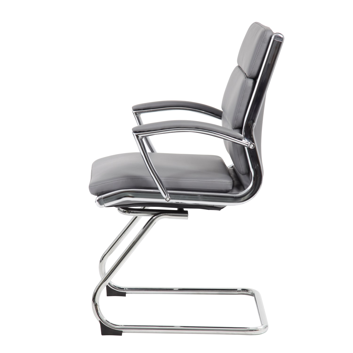 Boss Office Products Ergonomic Guest Chair, Gray/Chrome/Gray - Image 6