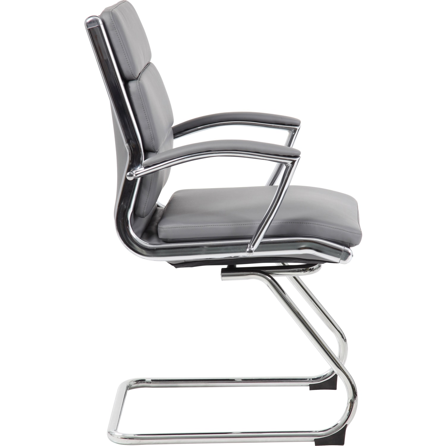 Boss Office Products Ergonomic Guest Chair GrayChromeGray PopularChairscom Boss Office Products Ergonomic Guest Chair GrayChromeGray PopularChairscom