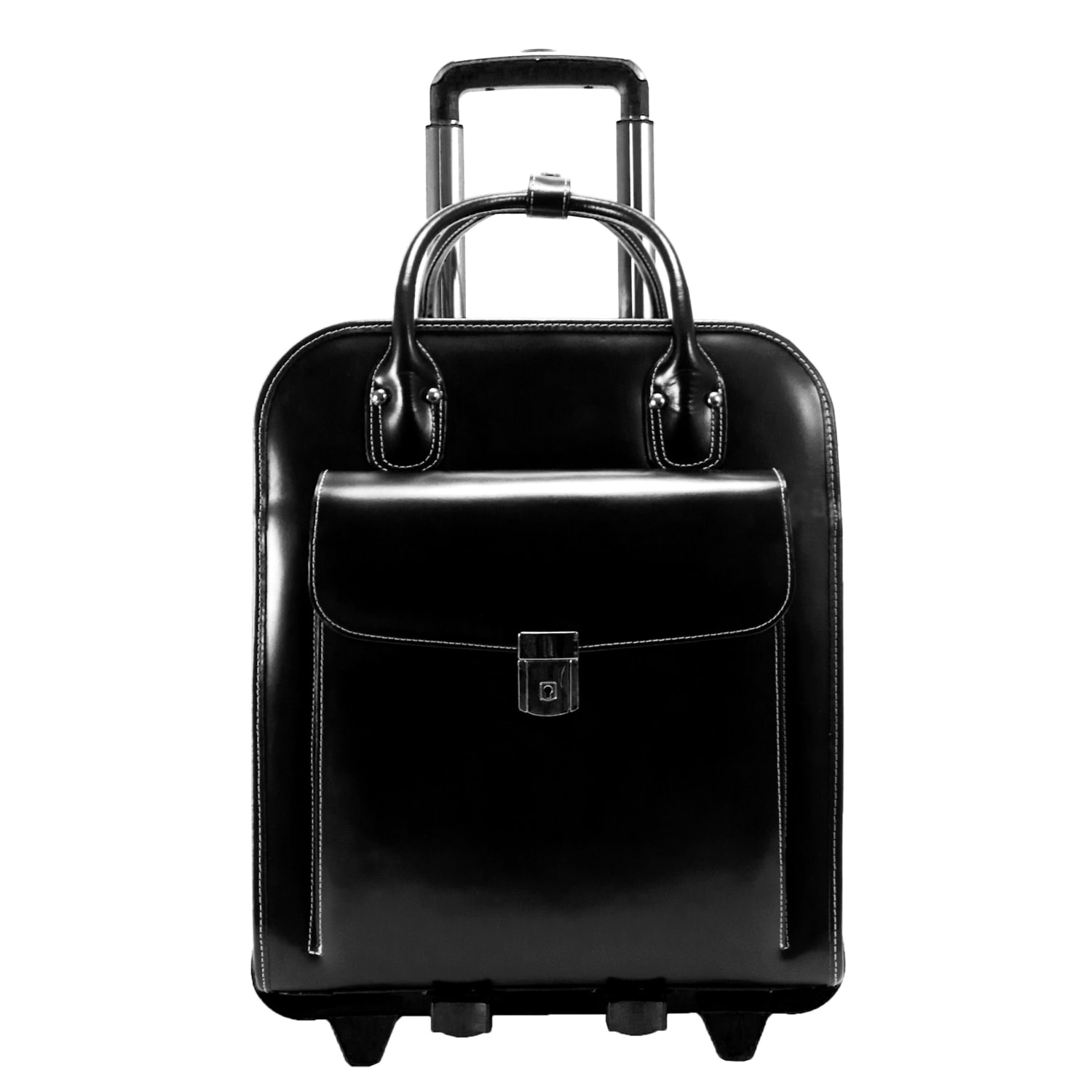 McKlein La Grange Ladies Rolling Briefcase With 15.4in Laptop Pocket, Black - Image 4