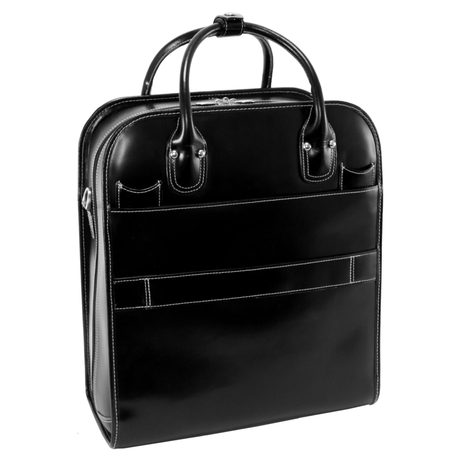 McKlein La Grange Ladies Rolling Briefcase With 15.4in Laptop Pocket, Black - Image 6