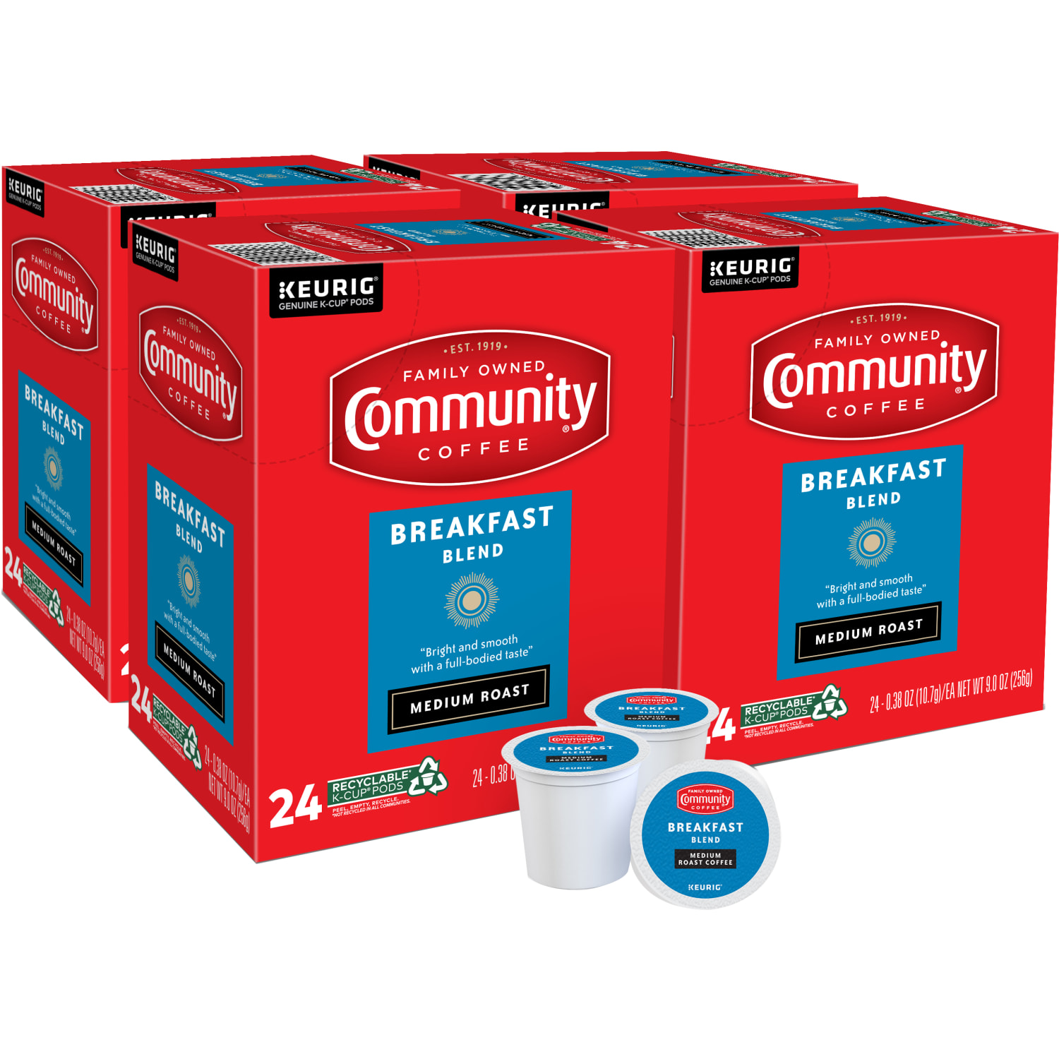 Community Coffee Keurig Single Serve K-Cup Pods, Breakfast Blend, Medium Roast, Box Of 96 Pods - Image 4