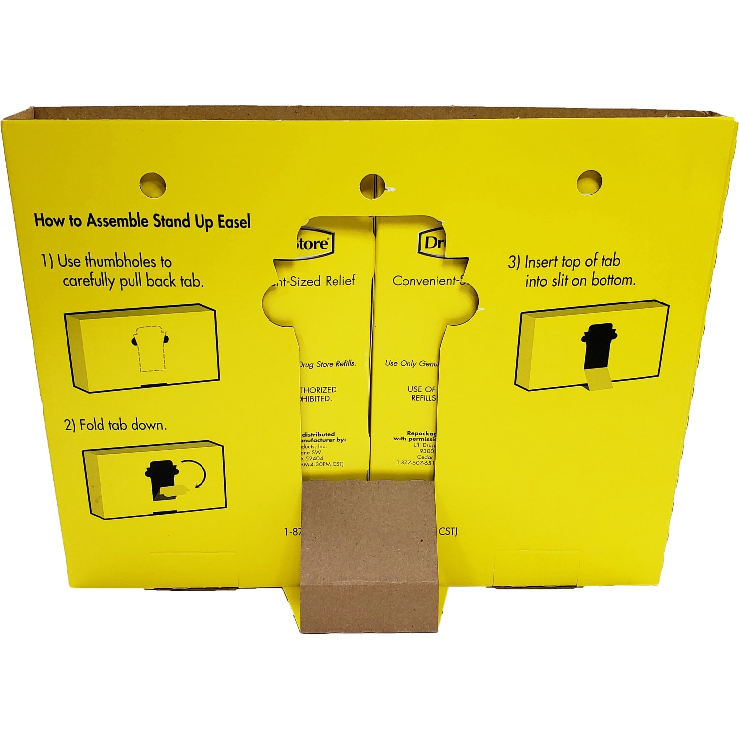 Lil Drug Store Grab n Go Display Medicine Dispenser, 10.8inH x 16.5inW x 2.3inD, Cardboard Case - Image 6