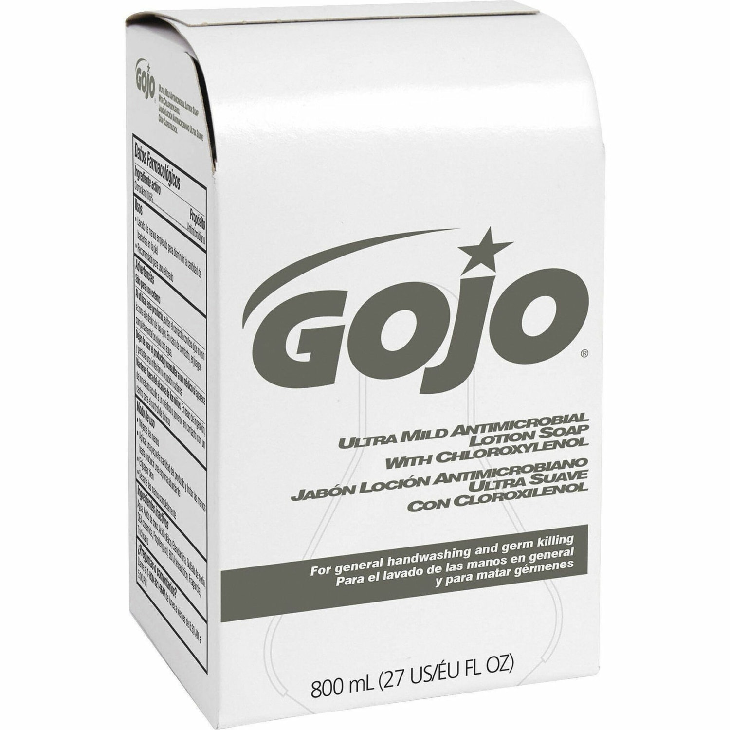 GOJO Ultra-Mild Antimicrobial Liquid Lotion Hand Soap, Floral Scent, 27 Oz Bottle - Image 3