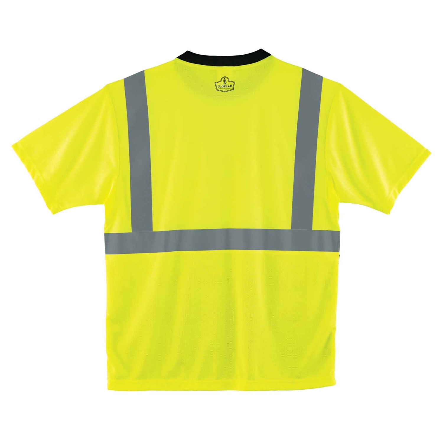 Ergodyne GloWear 8289BK Type-R Class 2 T-Shirt, 4X, Black/Lime - Image 3