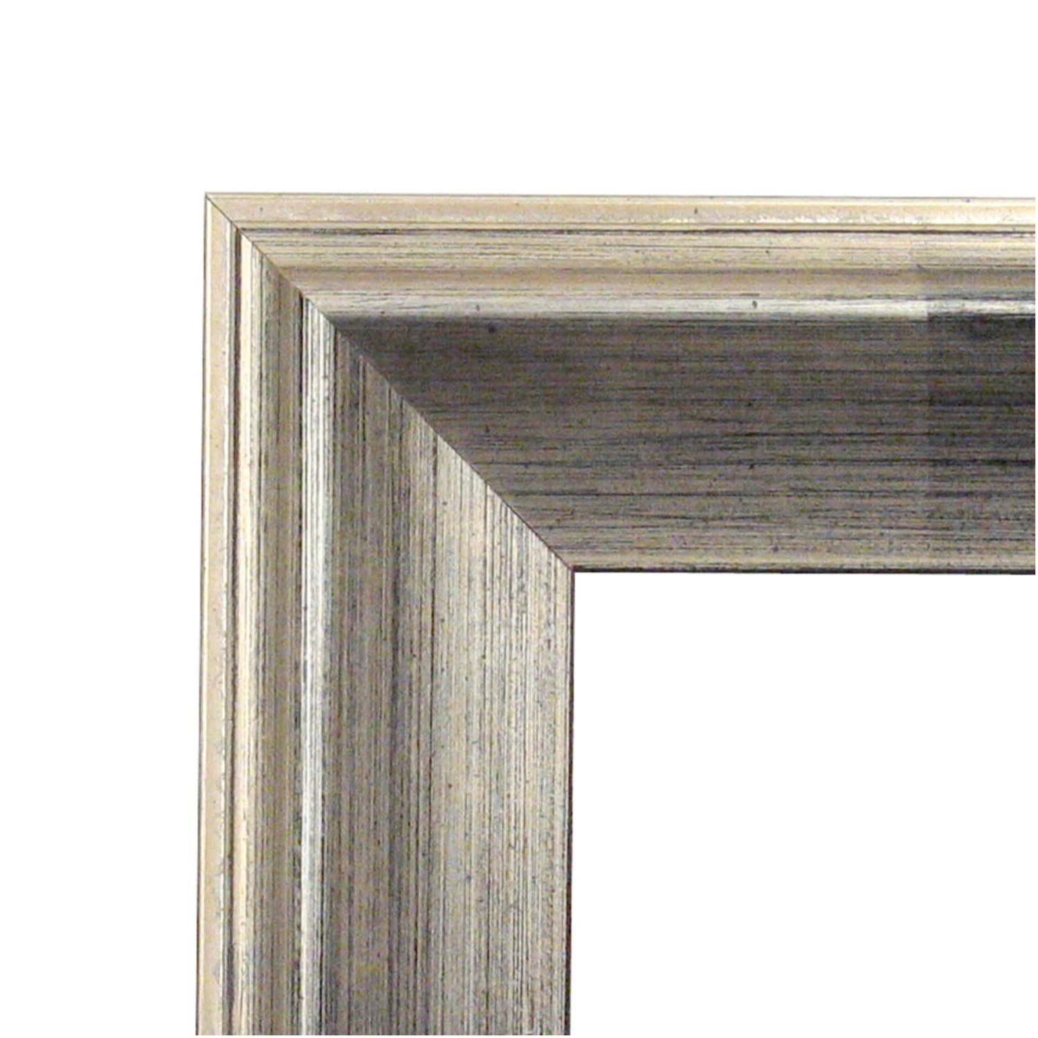 Amanti Art Wood Picture Frame, Opening Size 11in x 14in, Matted To 8in x 10in, 14in x 17in, Bel Volto Silver - Image 4