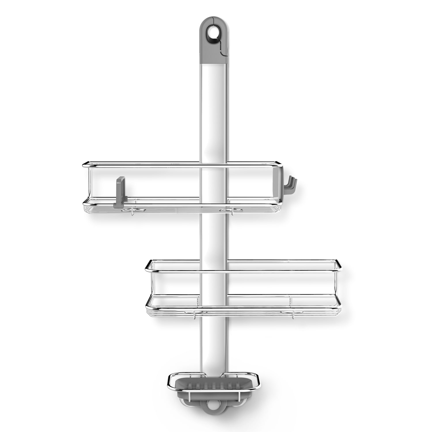 simplehuman Adjustable Shower Caddy, Brushed Aluminum - Image 4