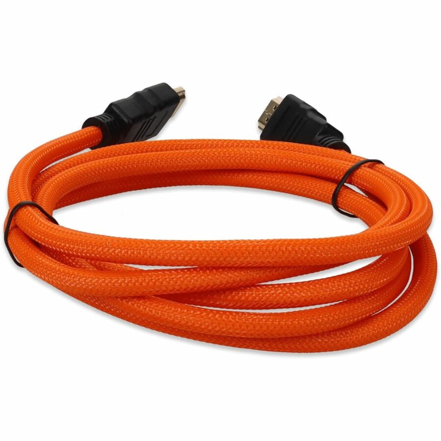 AddOn 6FT HDMI 1.4 BRAIDED ORANGE M / M HDMI TO HDMI 1.4 HIGH SPEED CABLE, HDMIHSMM6BRORG - Image 5