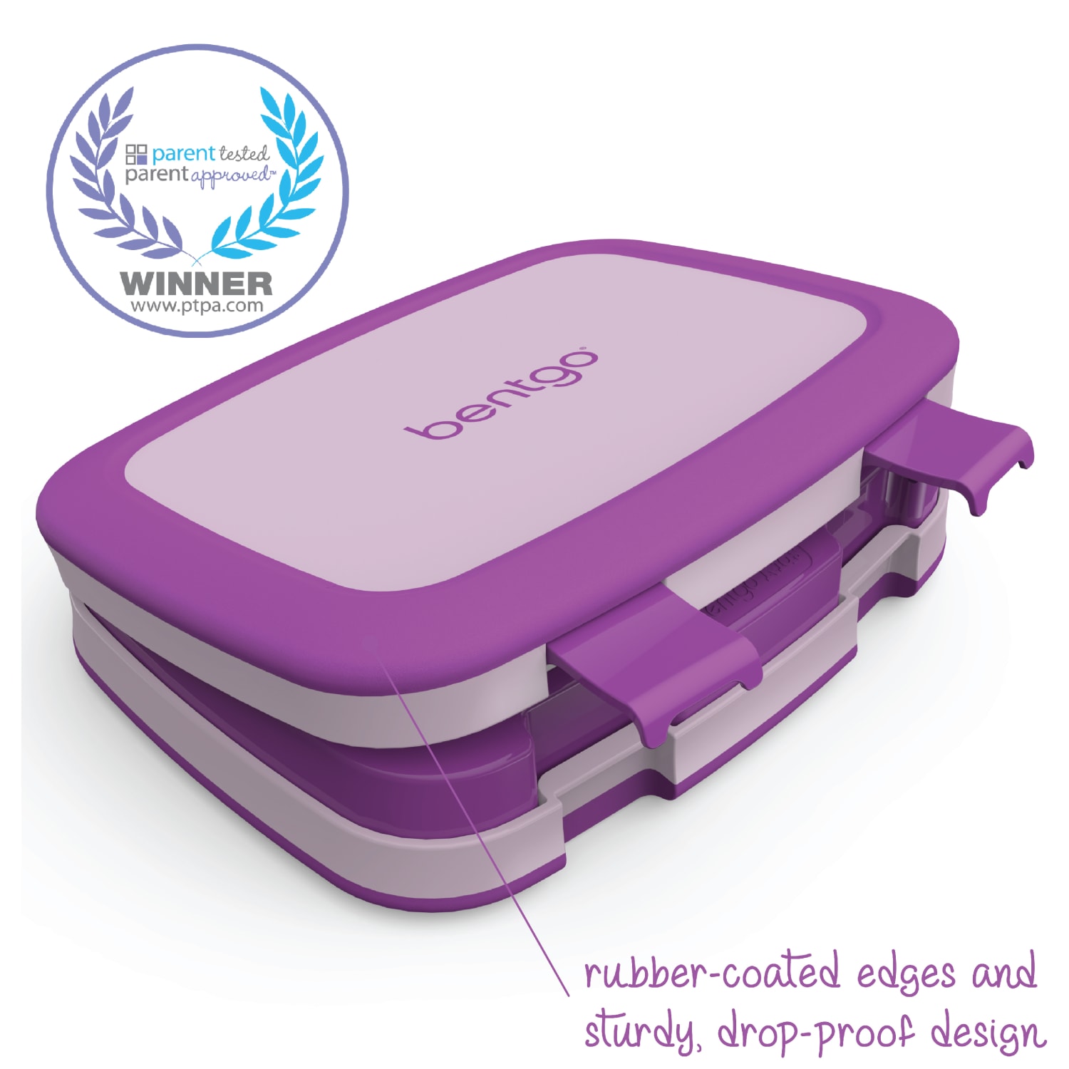Bentgo Kids Lunch Box, 2inH x 6-1/2inW x 8-1/2inD, Purple - Image 5