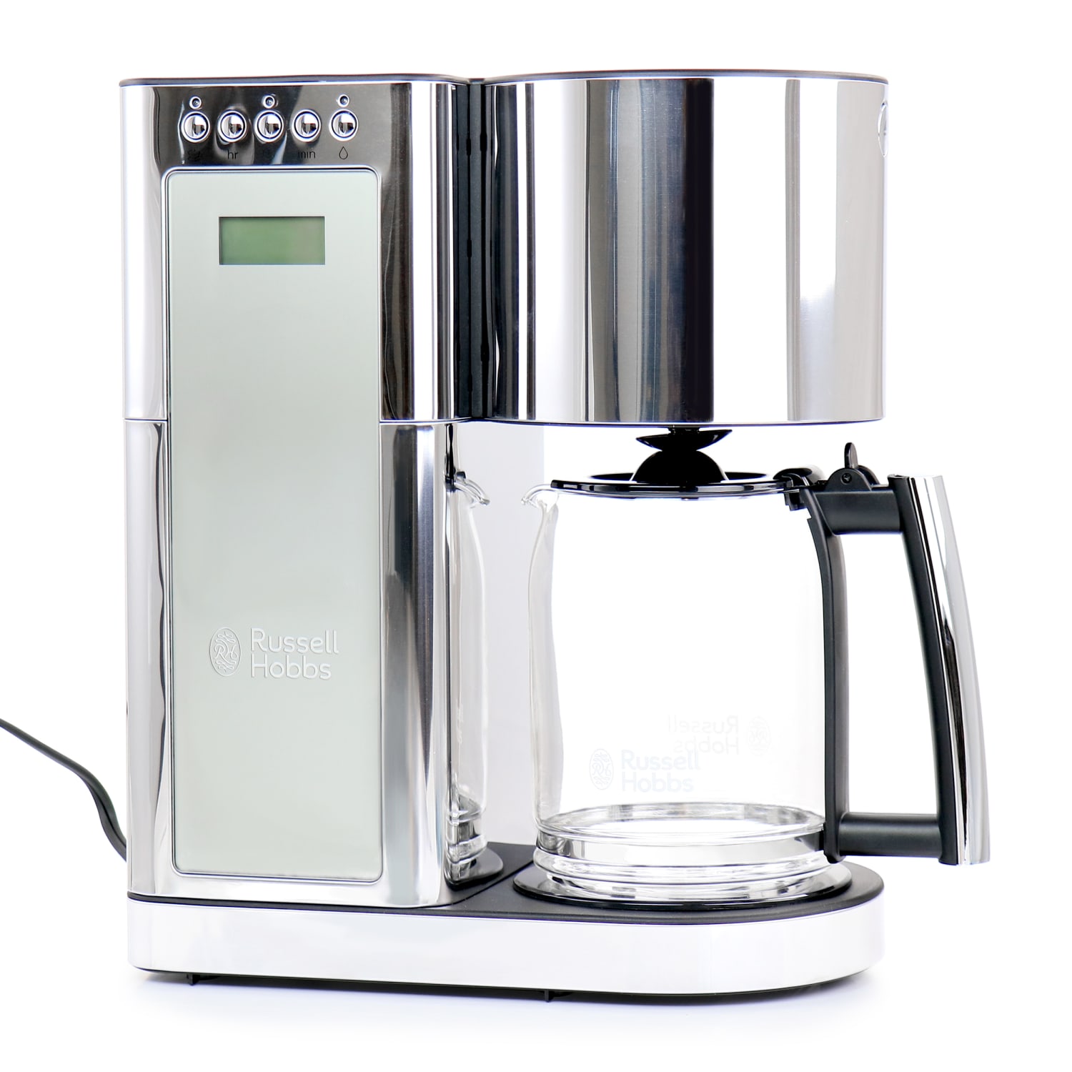Russell Hobbs Glass 8-Cup Coffee Maker, Silver/Stainless Steel - Image 5
