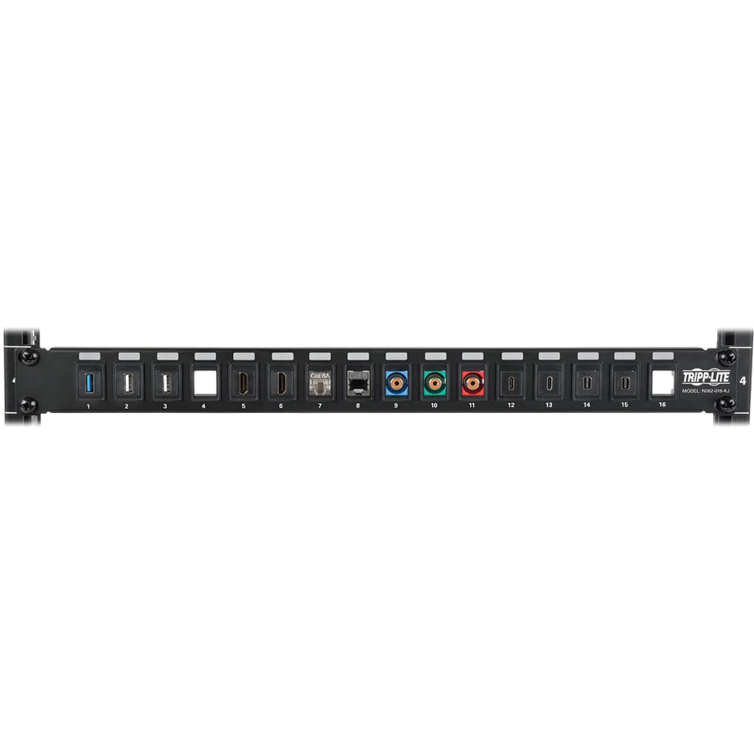 Tripp Lite 16-Port Unshielded Blank Keystone/Multimedia Patch Panel - Image 5