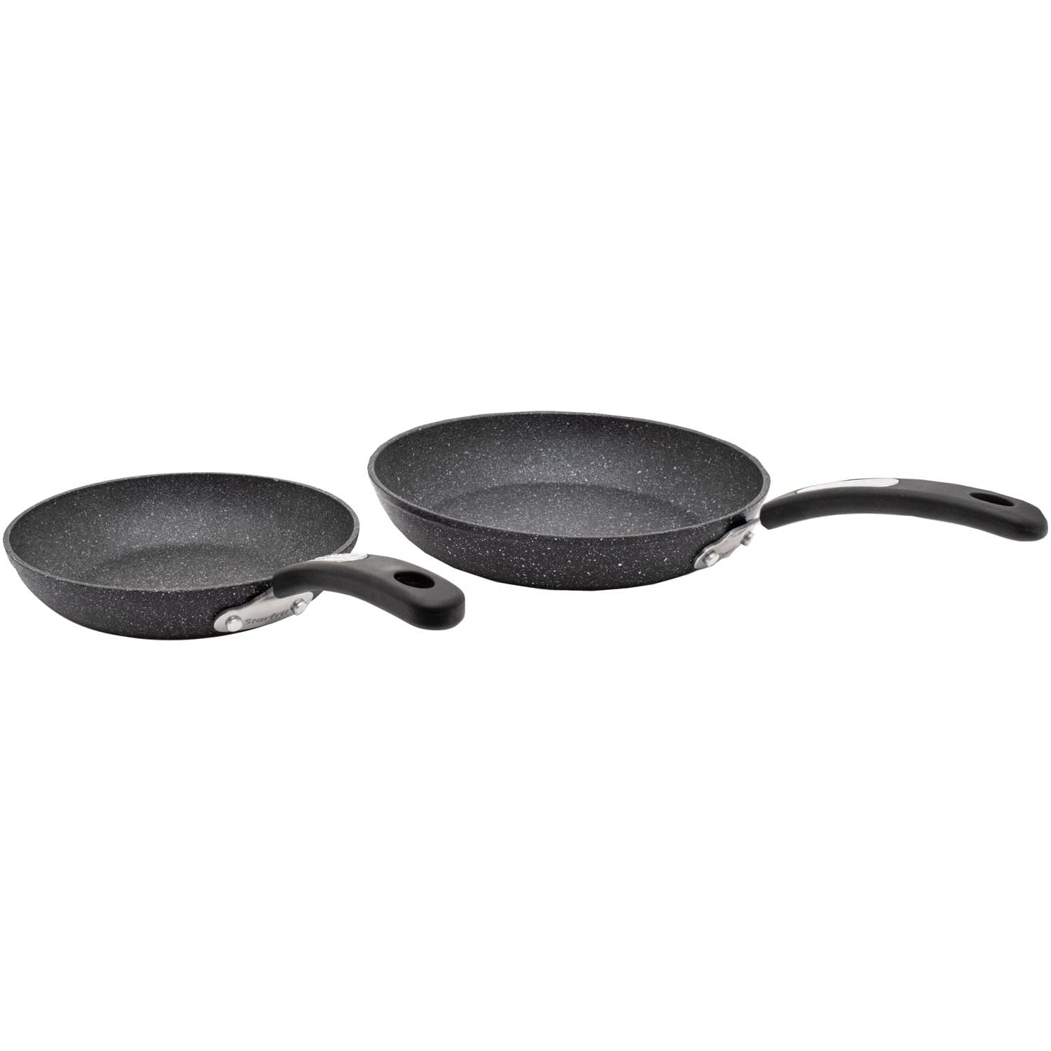 THE ROCK By Starfrit Aluminum Nonstick Fry Pans With Bakelite Handles, Black, Set Of 2 Fry Pans - Image 3