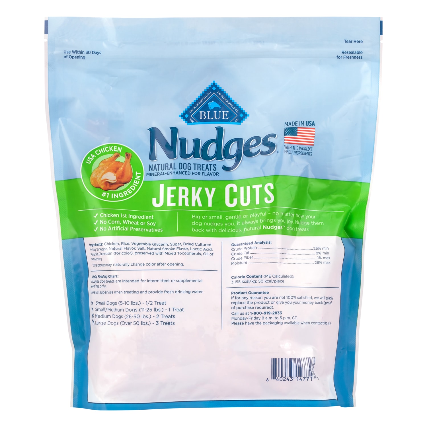Blue Buffalo Nudges Chicken Jerky, 40 Oz - Image 3