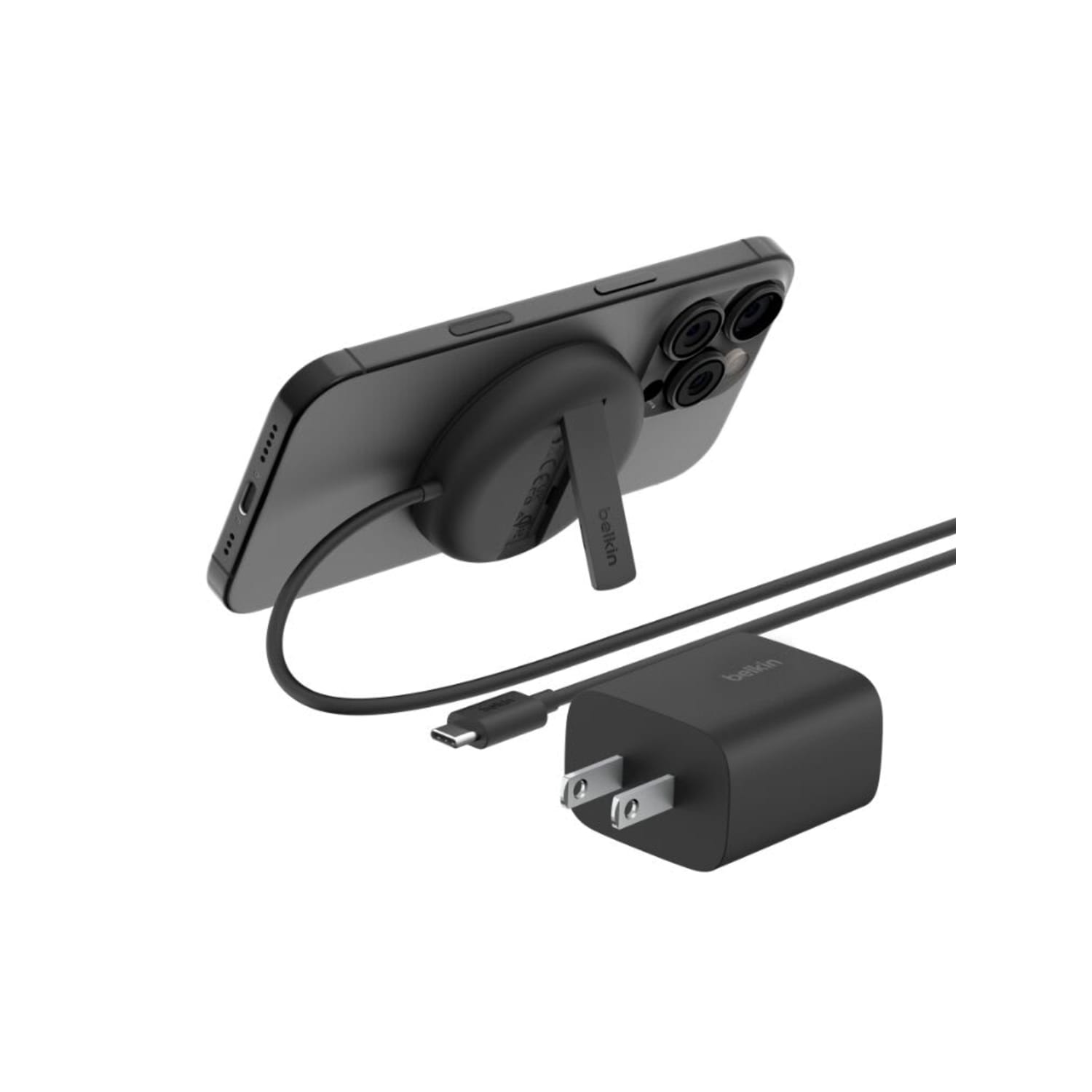 Belkin BoostCharge Pro Magnetic Wireless Charging Pad, Black, WIA011TTBK