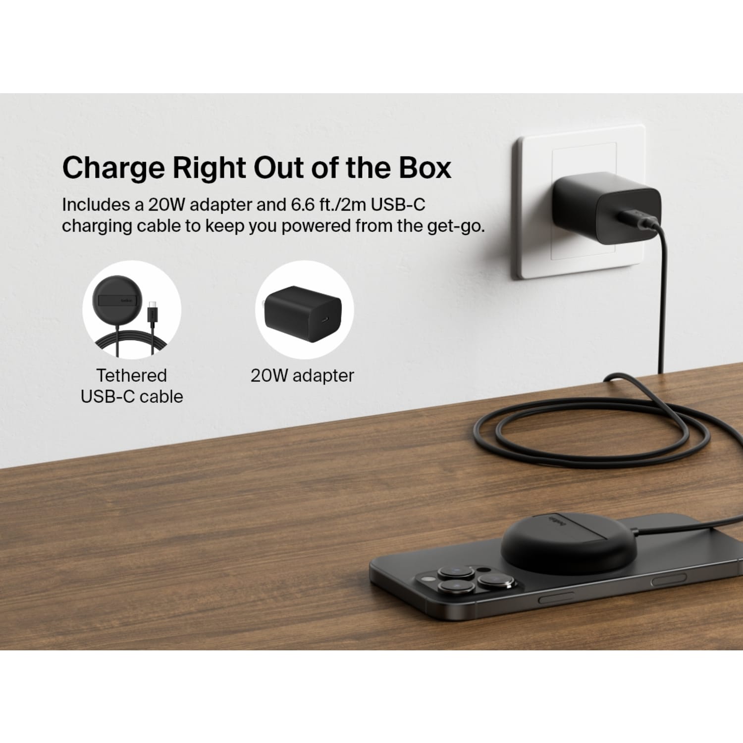 Belkin BoostCharge Pro Magnetic Wireless Charging Pad, Black, WIA011TTBK - Image 5