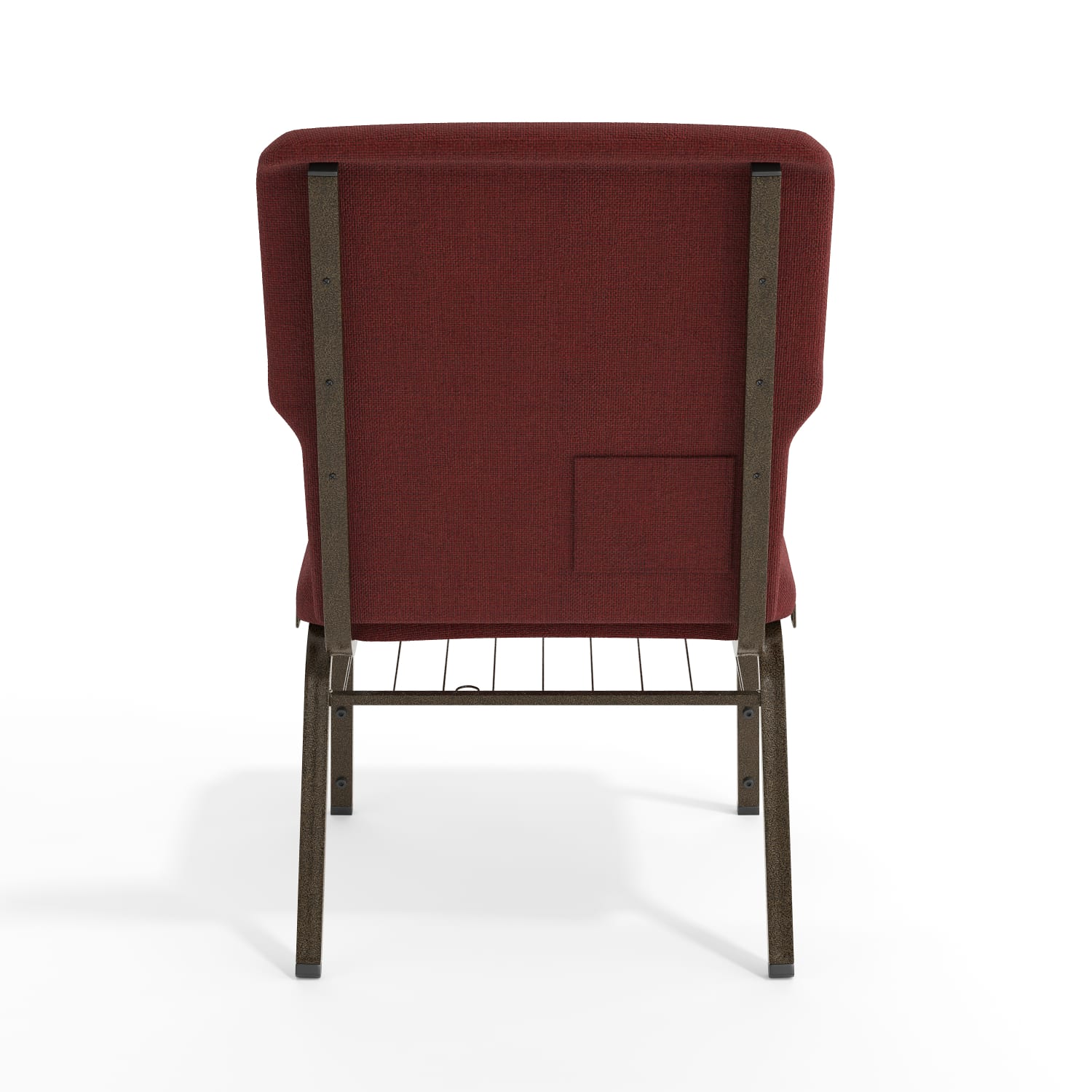 Flash Furniture Advantage Discount Church Chair, Maroon/Gold Vein - Image 9