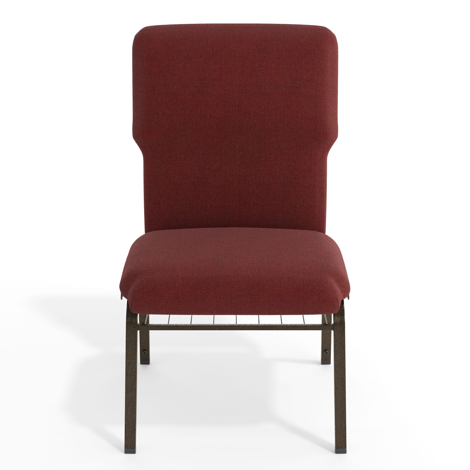 Flash Furniture Advantage Discount Church Chair, Maroon/Gold Vein - Image 11