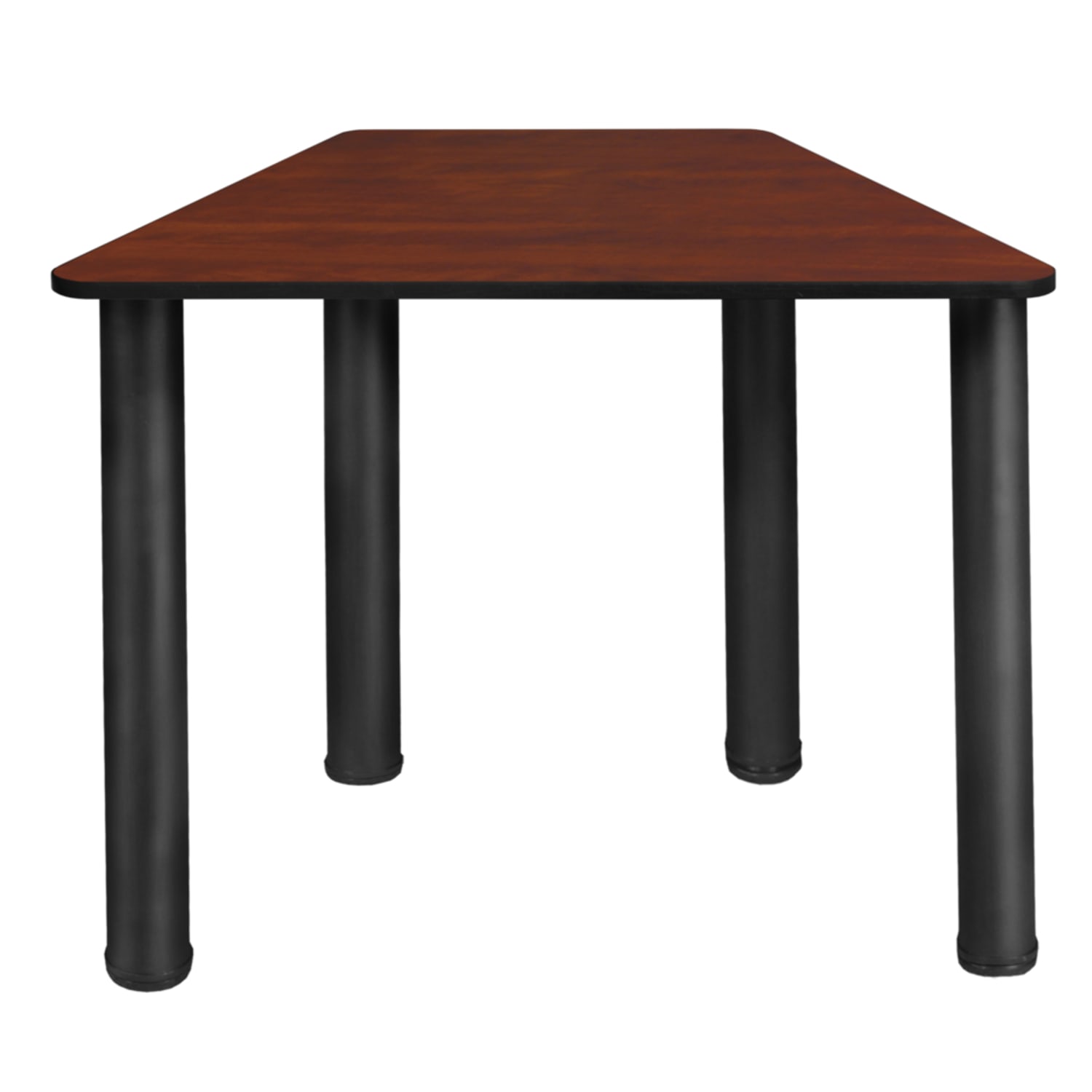Regency 36inW Trapezoidal Learning School Student Desk, Cherry/Black - Image 3