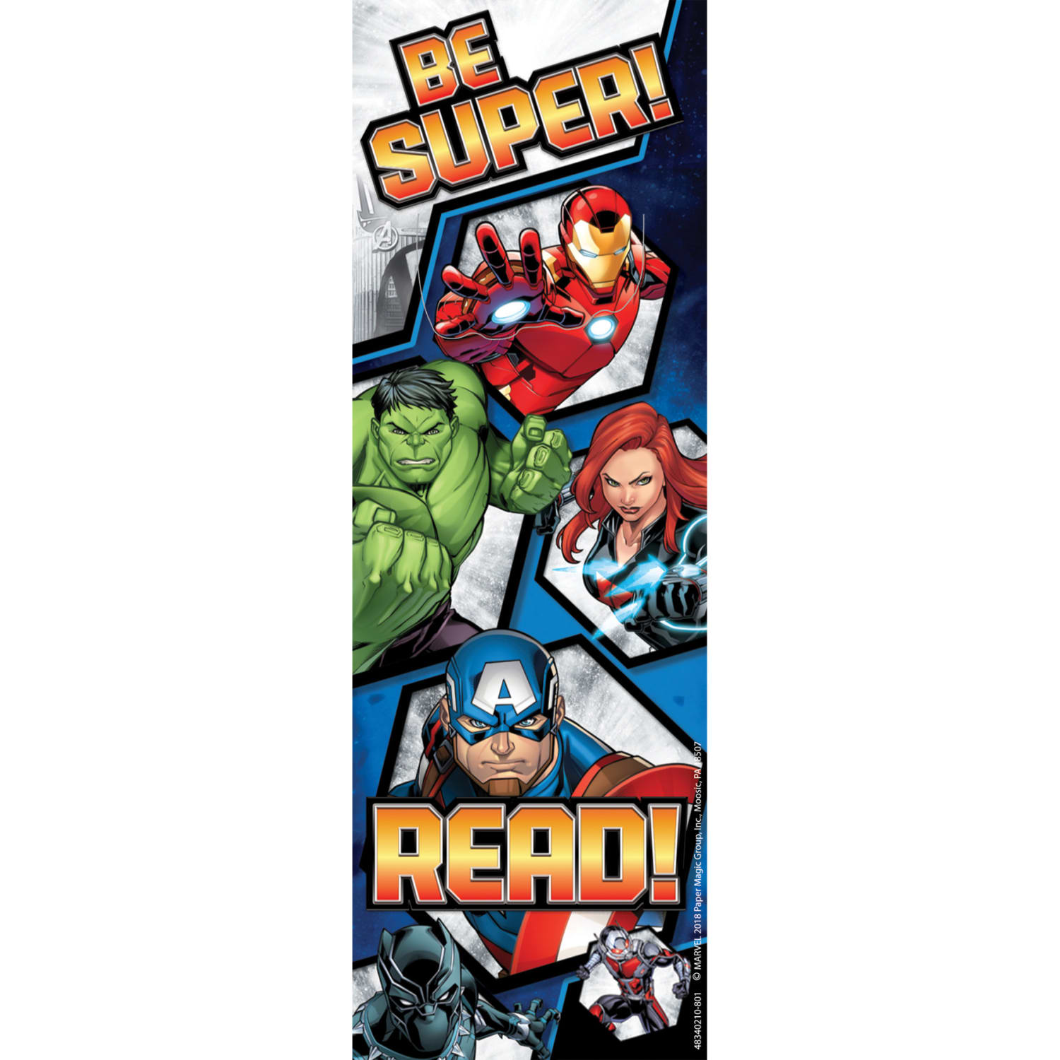 Eureka Bookmarks, 2in x 6in, Marvel, 36 Per Pack, Set Of 6 Packs - Image 3