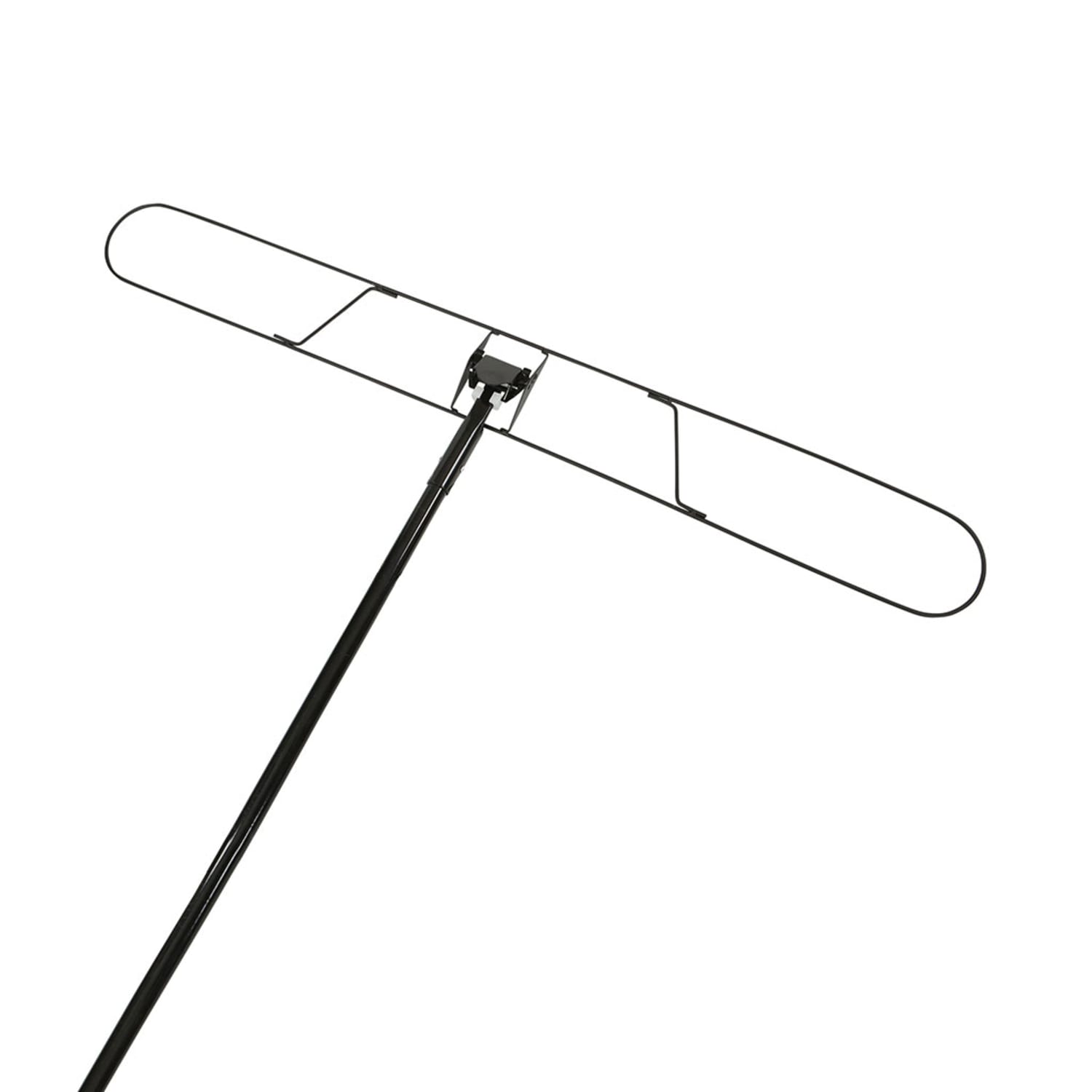 Globe Commercial Products Snap-On Metal Dust Mop Handle, 60in, Black - Image 3
