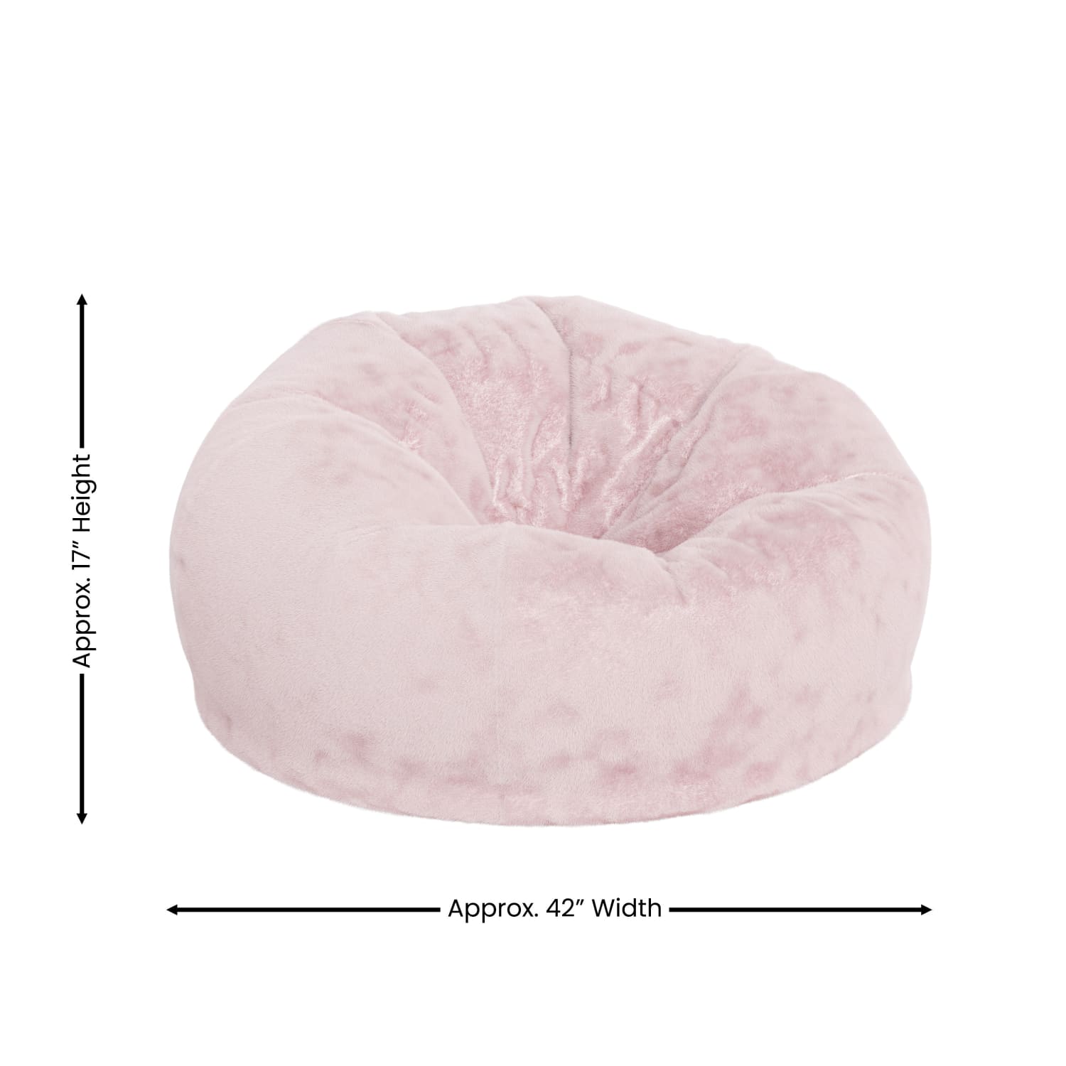 Flash Furniture Oversized Bean Bag Chair For Kids And Adults Blush Furry PopularChairscom Flash Furniture Oversized Bean Bag Chair For Kids And Adults Blush Furry PopularChairscom
