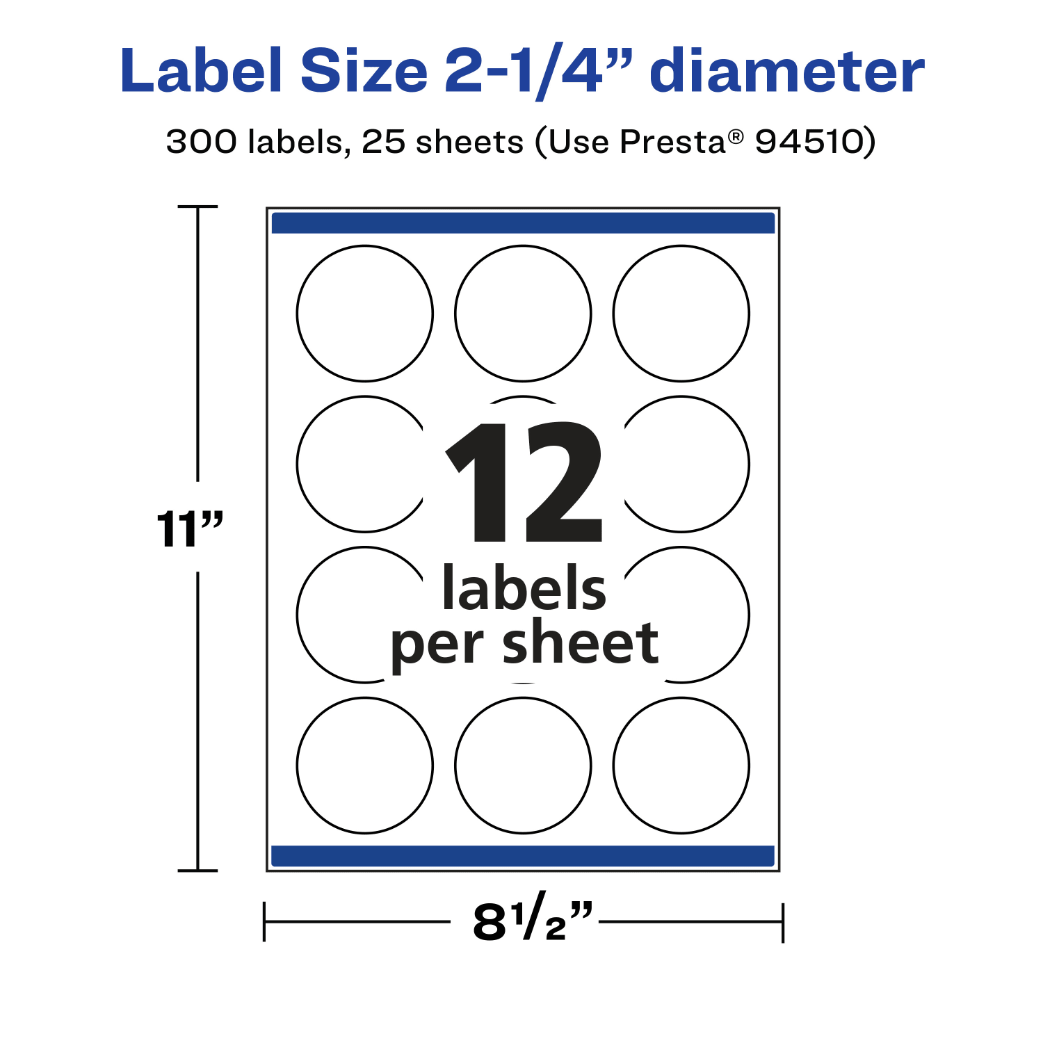 Avery Permanent Labels With Sure Feed, 94510-CMF25, Round, 2-1/4in, Matte Clear, Pack Of 300 - Image 6