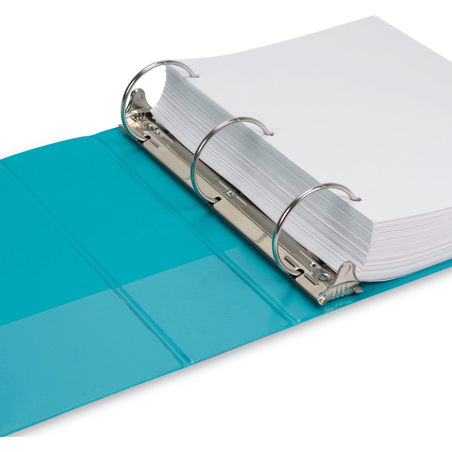 Samsill Earths Choice View Binders, 3in Round Rings, 2-Pockets, Letter Size (8 1/2in x 11in), Turquoise, Pack Of 2 - Image 5