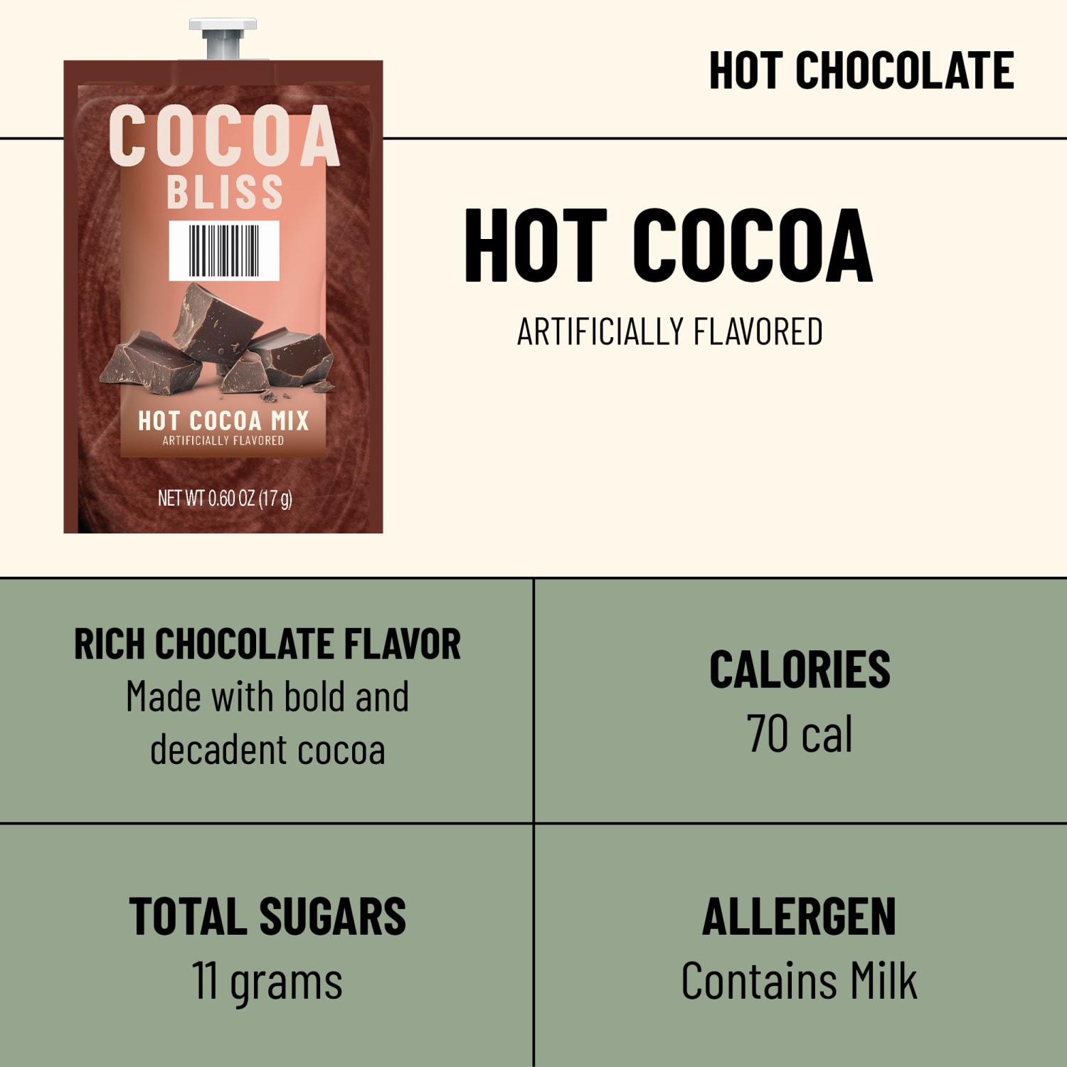 Flavia Cocoa Bliss Single-Serve Freshpacks, 0.6 Oz, Case Of 72 Freshpacks - Image 4